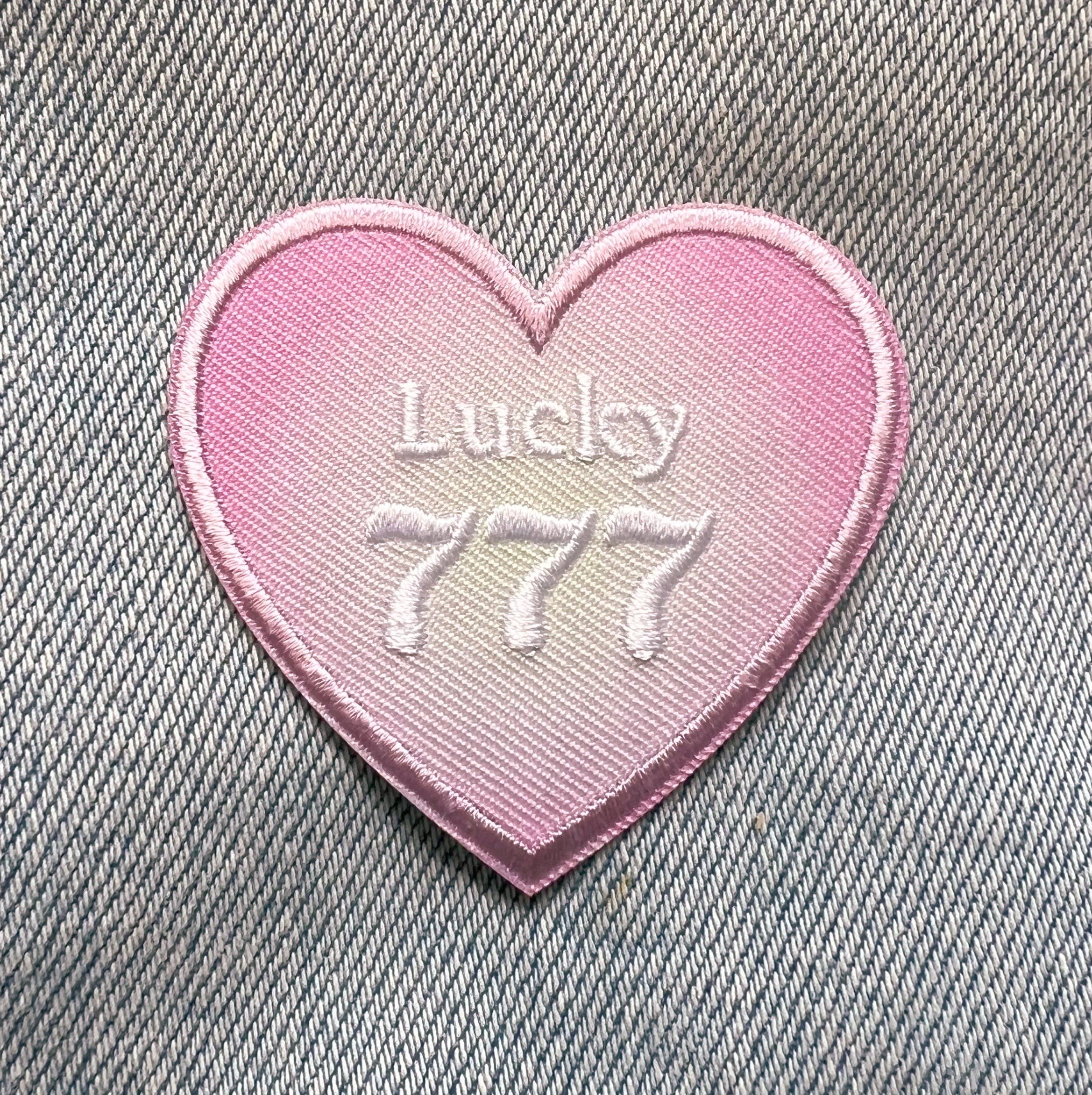 Angel Numbers Heart Patch - A unique patch featuring angelic numerical sequences for positive vibes.