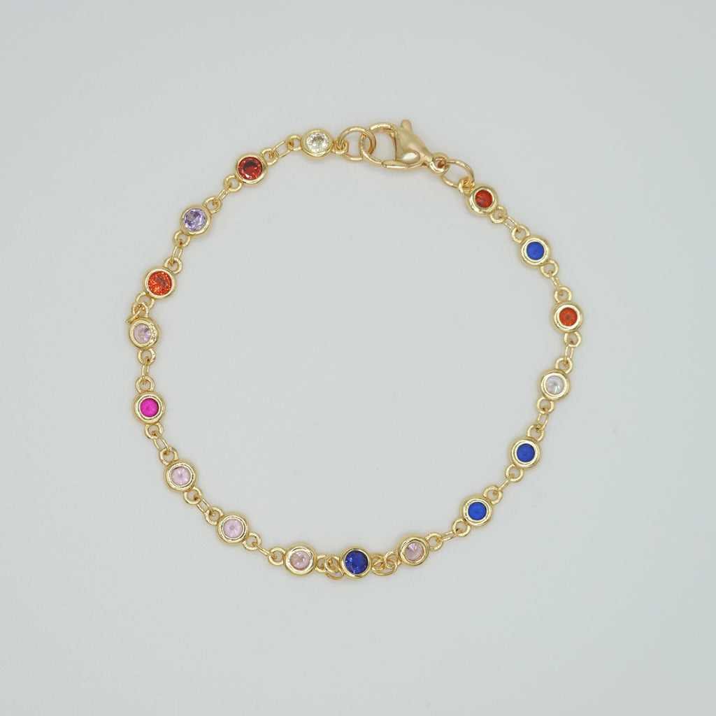 Azalea Bracelet: Adorned with vibrant and colorful stones, epitome of playful elegance.