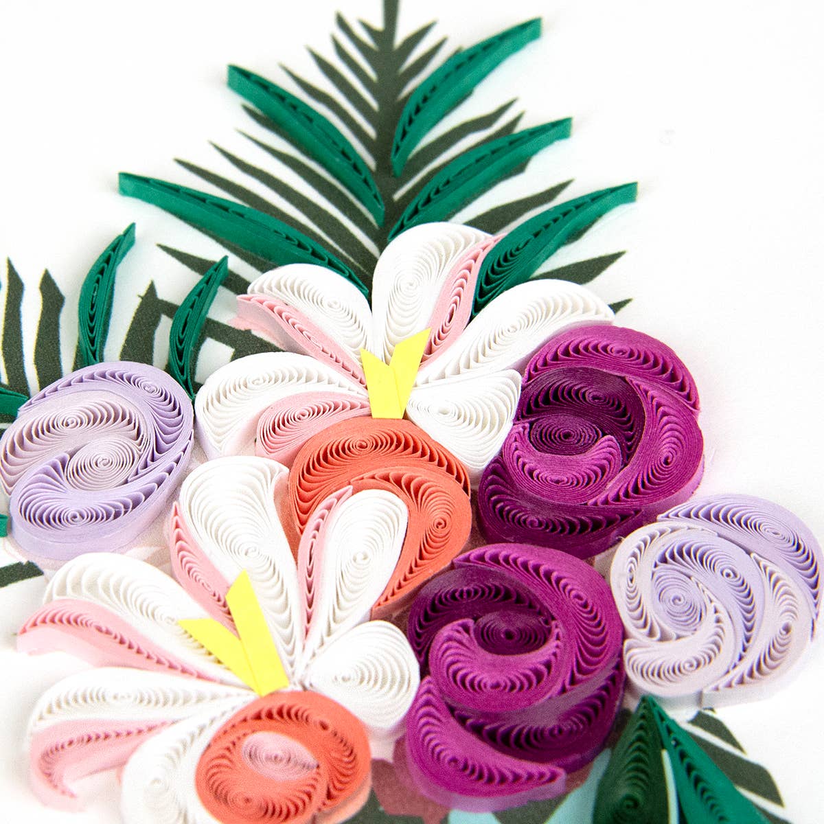 Quilled Flower Vase Birthday Card | Floral Birthday Card