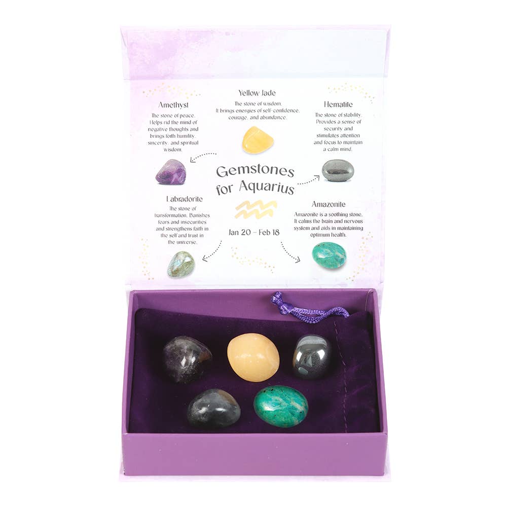 Aquarius Crystal Set - Amethyst, Aquamarine, and More