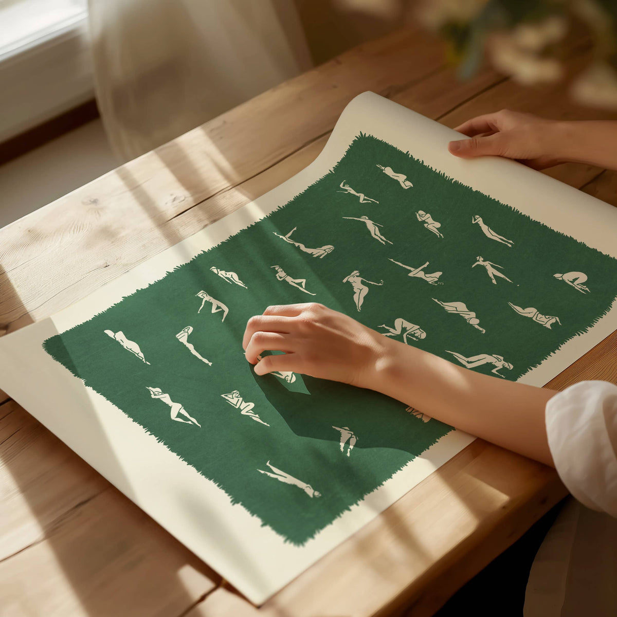 Ways To Lay In The Grass Art Print