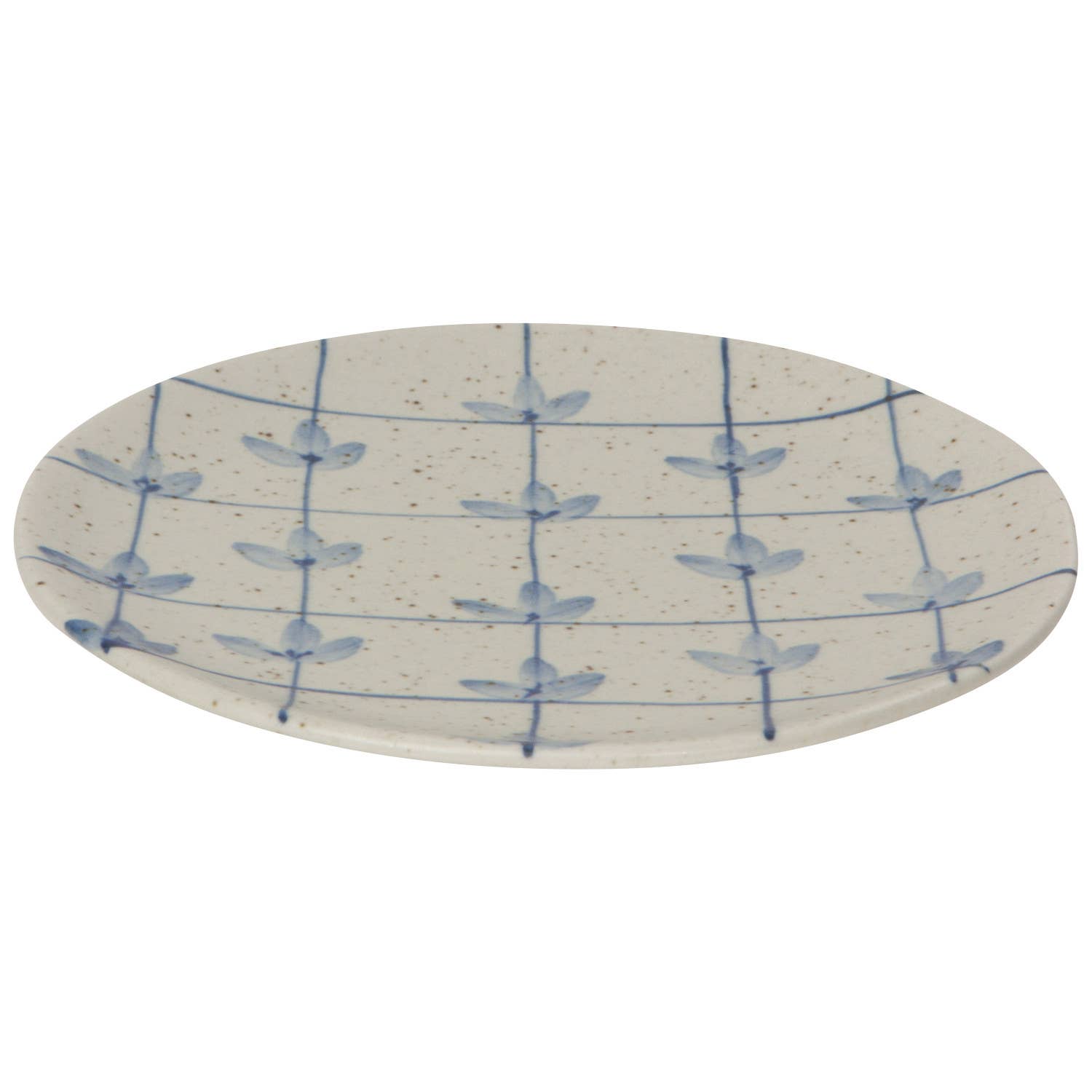 Set of 4 Element Appetizer Plates made from stoneware with reactive glaze finish.