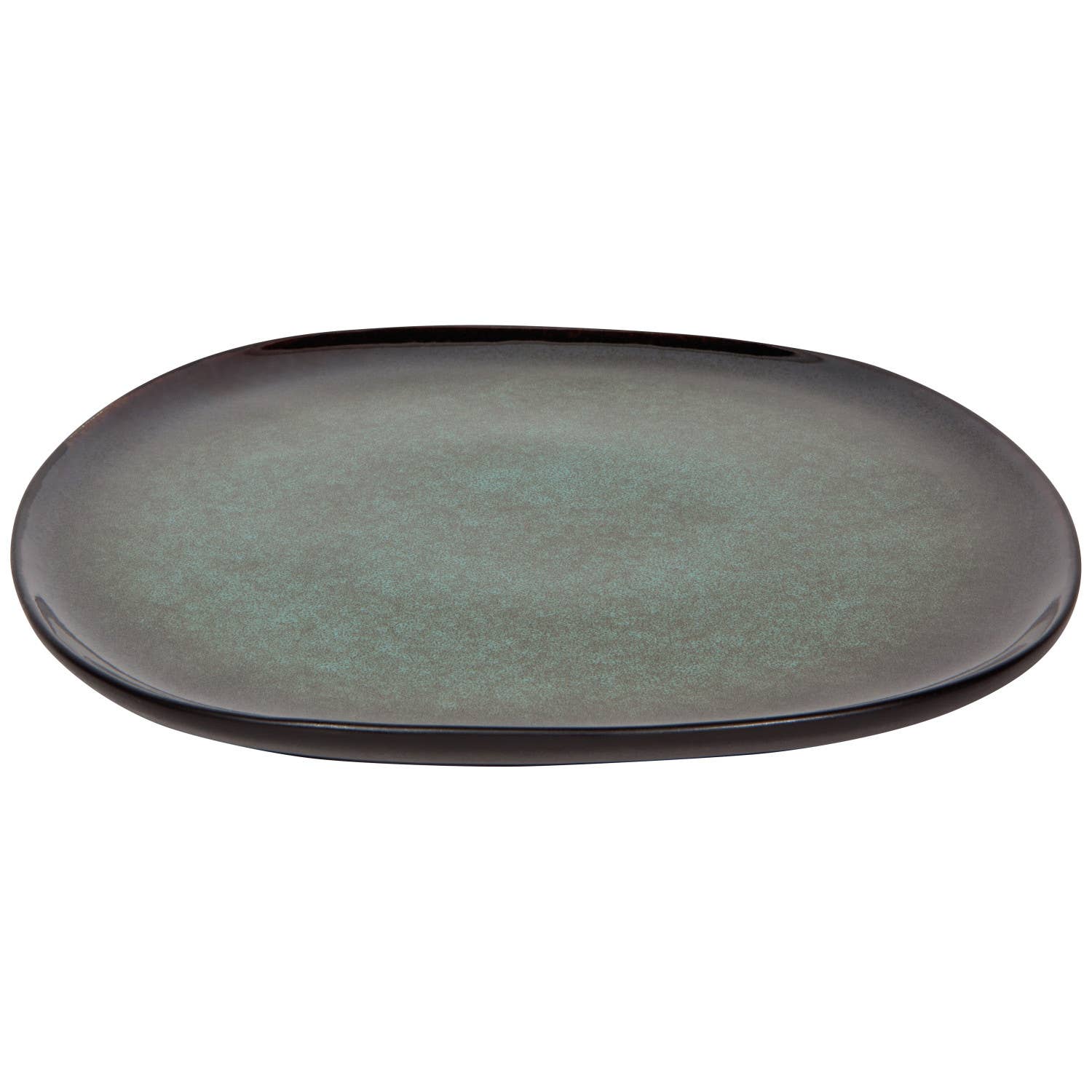 Tumble Plate featuring a smooth, polished surface with rich, earthy tones, inspired by the inner beauty of tumbled stones.