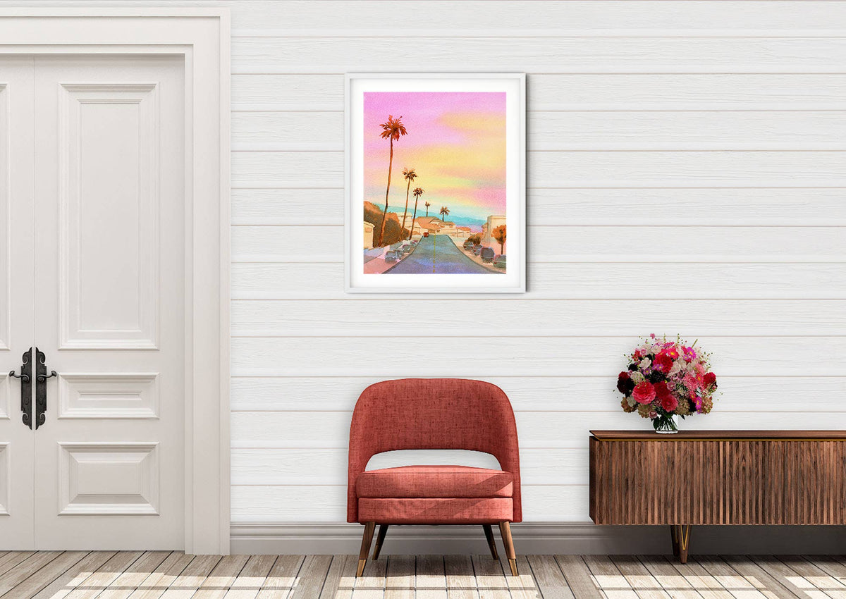 California Sunset Giclee Art Print