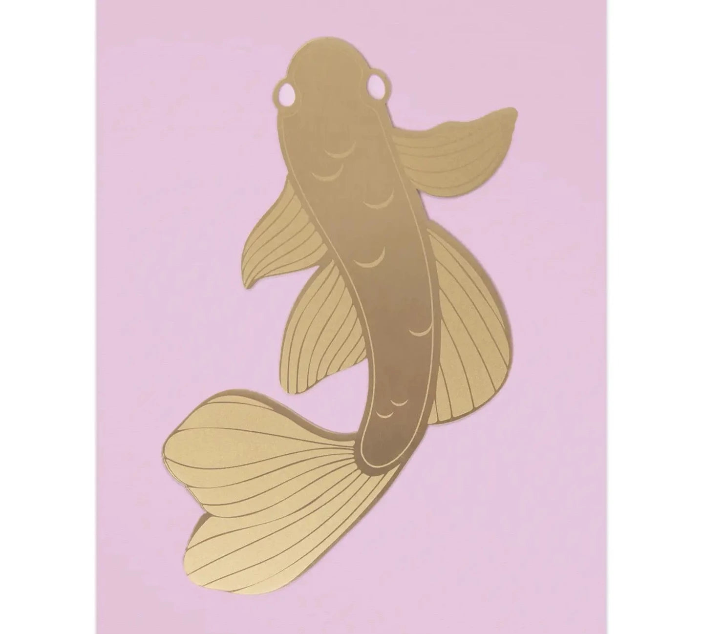 Metal Bookmark - Koi Fish - Exquisite bookmark featuring a detailed Koi Fish design for an artistic reading experience.