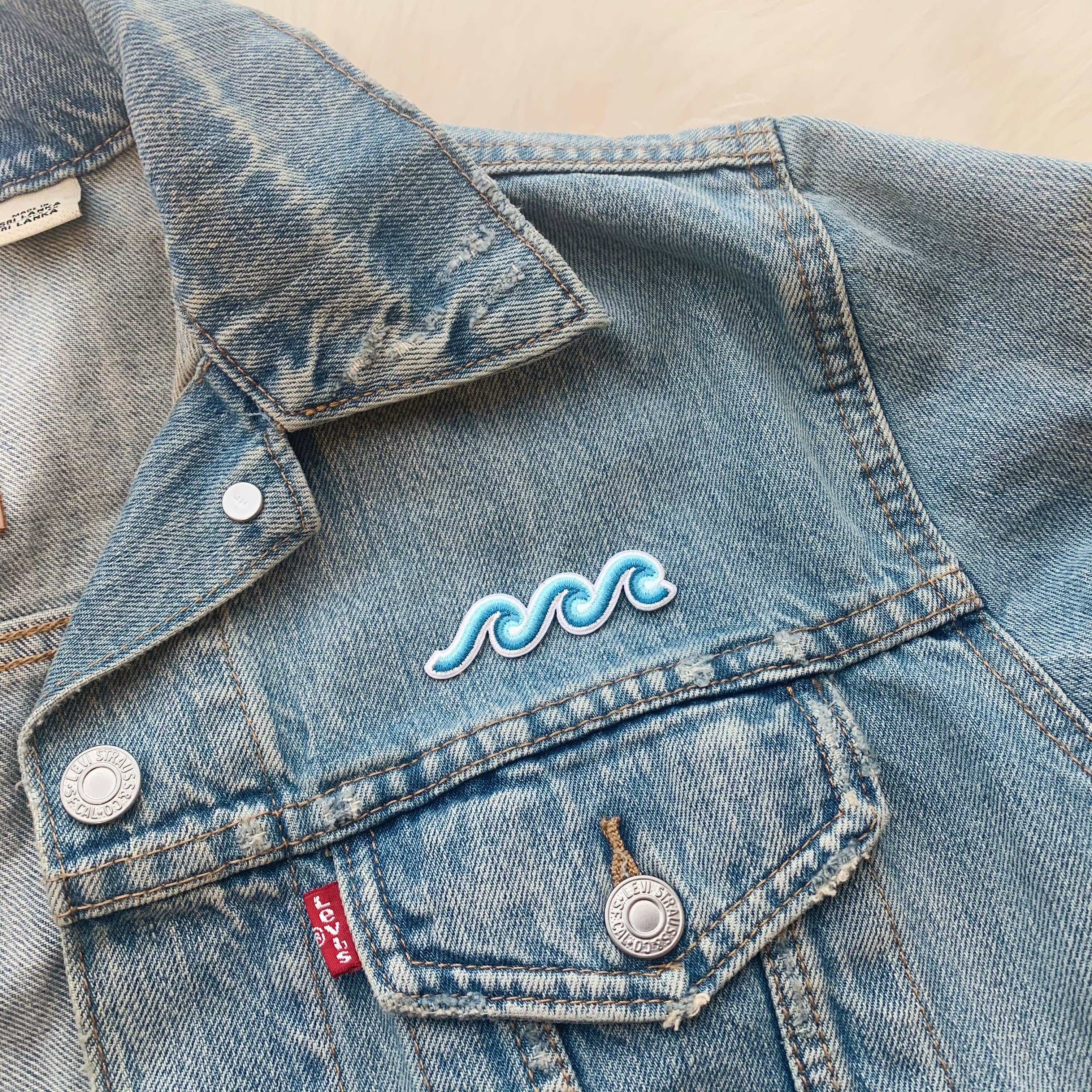 Waves Patch - Captivating accessory featuring a detailed waves design for a touch of seaside charm.