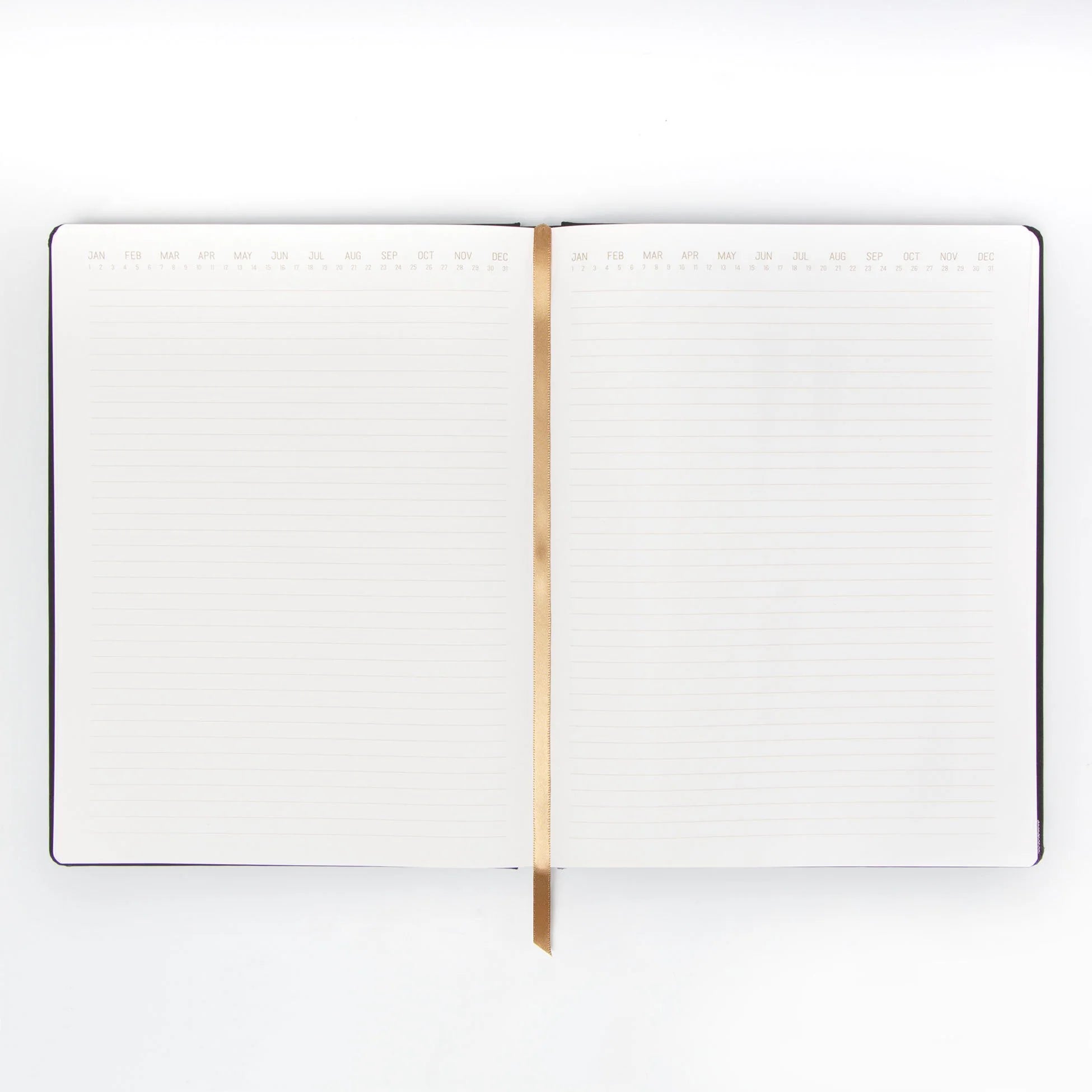 A front-view image of the 'Bad Ideas Journal', showcasing its sturdy construction and vintage design.