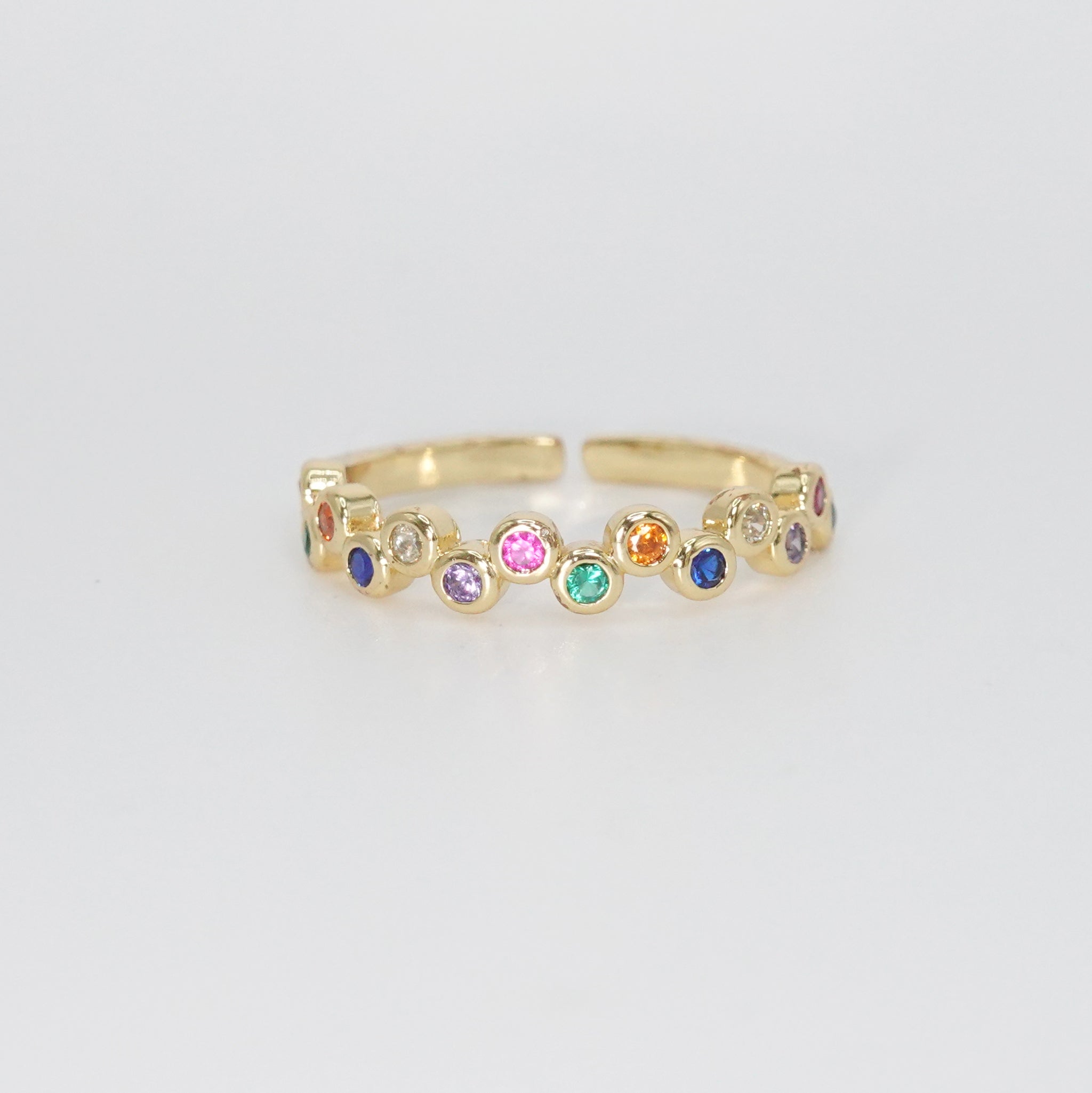 Argyle Ring - Exquisite accessory adorned with colorful circular stones.