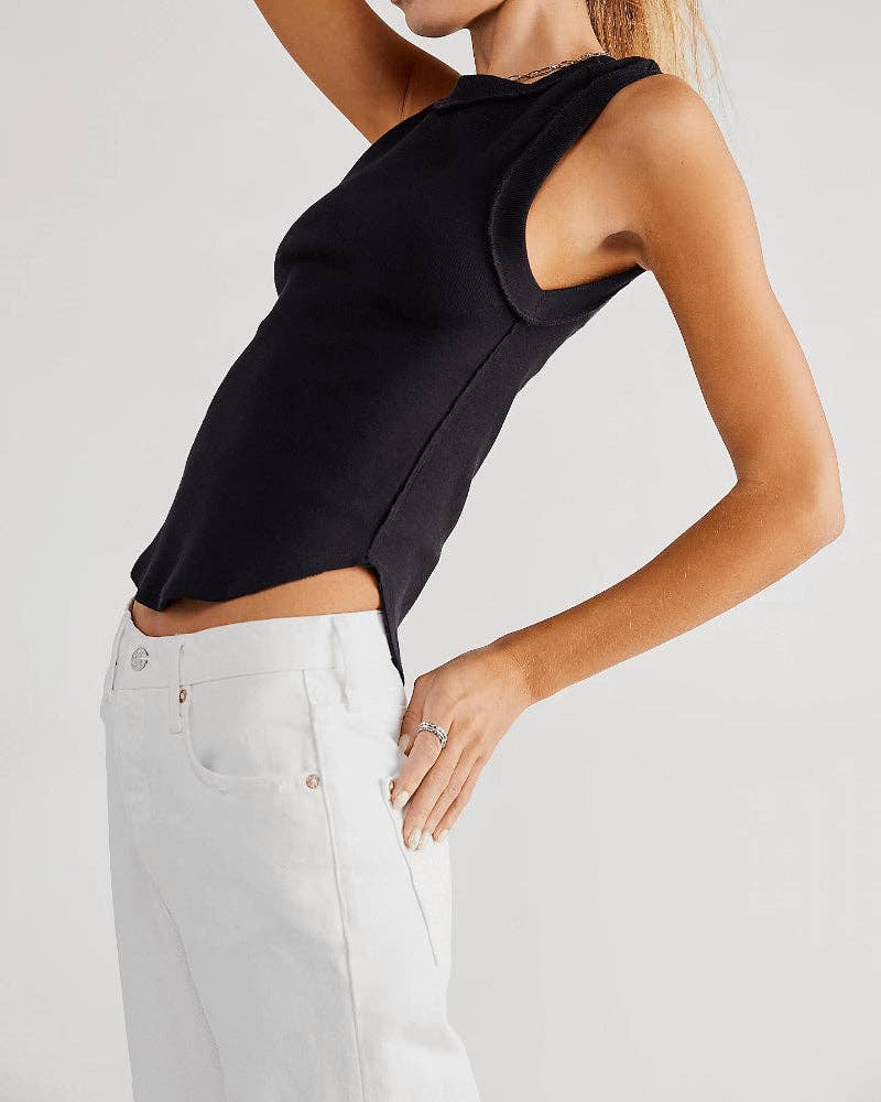 Ribbed Sleeveless Tank Top