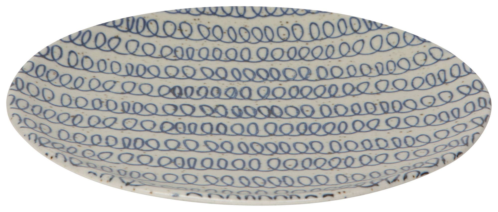 Set of 4 Element Appetizer Plates made from stoneware with reactive glaze finish.
