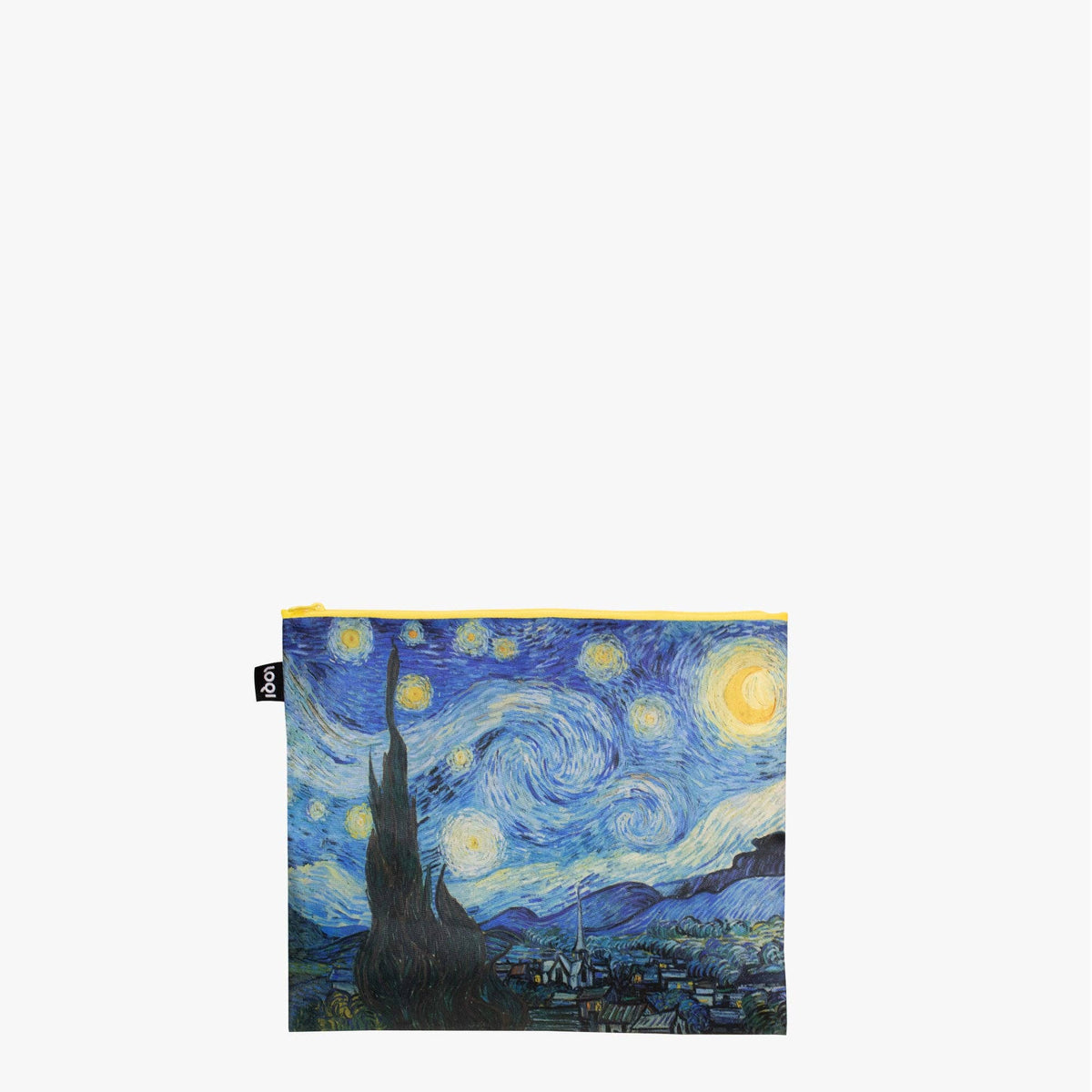 Vincent Van Gogh Starry Night Recycled Zip Pockets