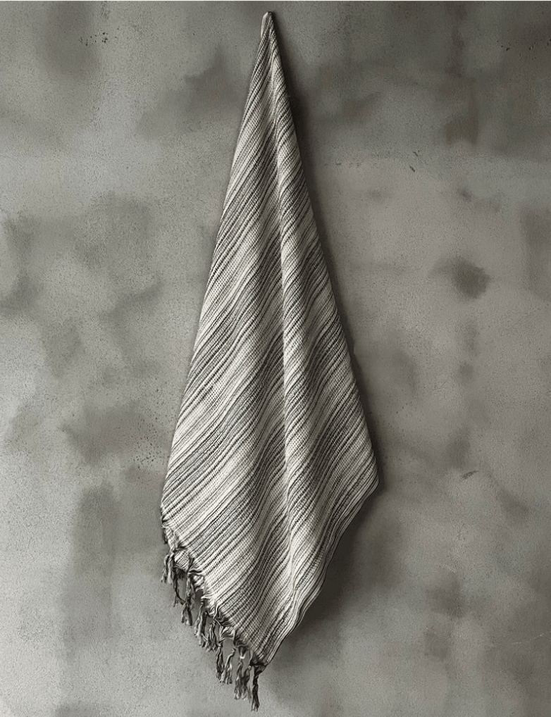 FORMA Cabo Collection, 100% Cotton Turkish Towels in Black and White.