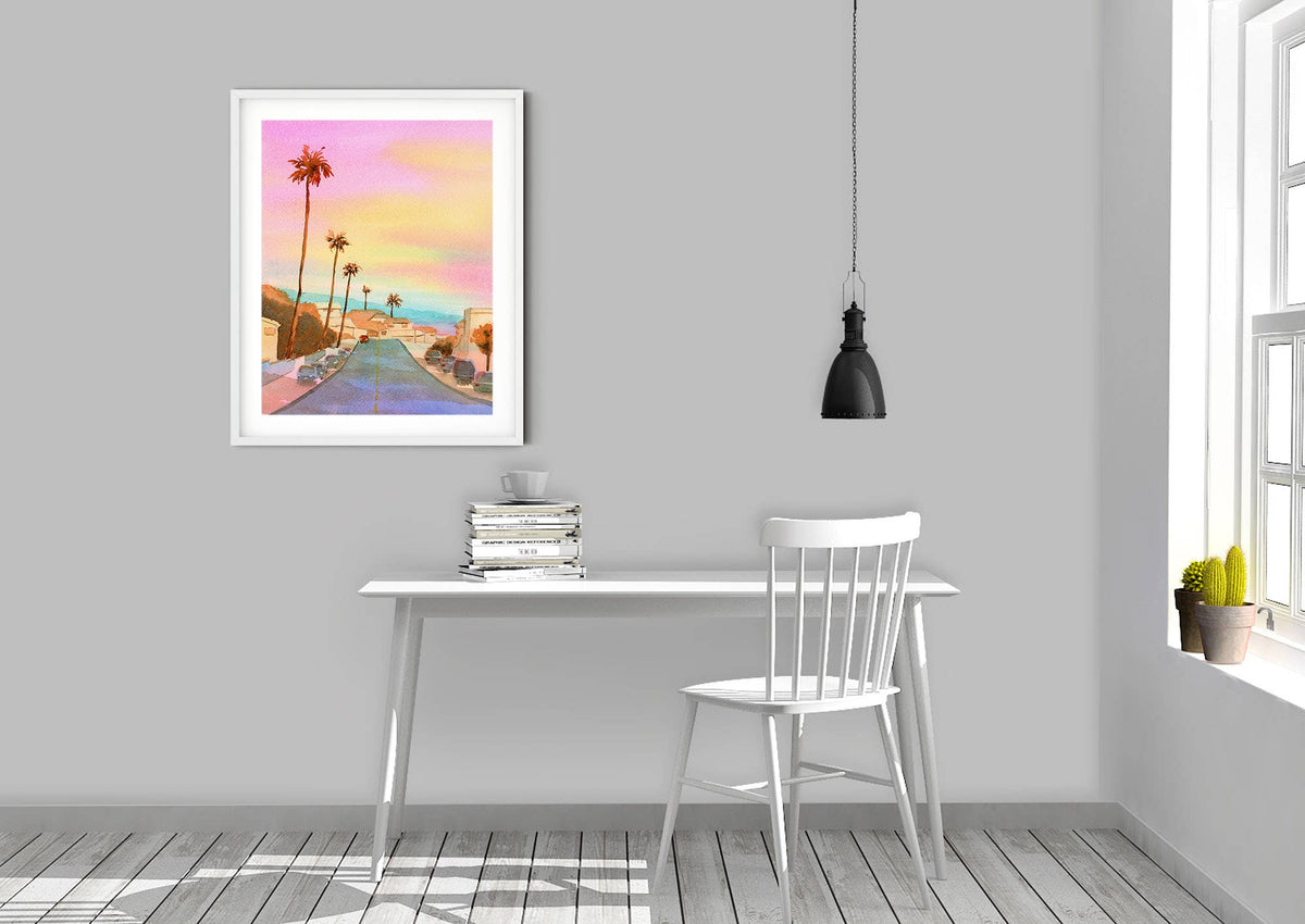 California Sunset Giclee Art Print