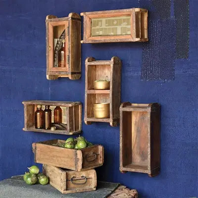 Image of the Brick Mold Cabinet, a versatile and unique piece crafted from repurposed brick molds, adding rustic charm to any room.