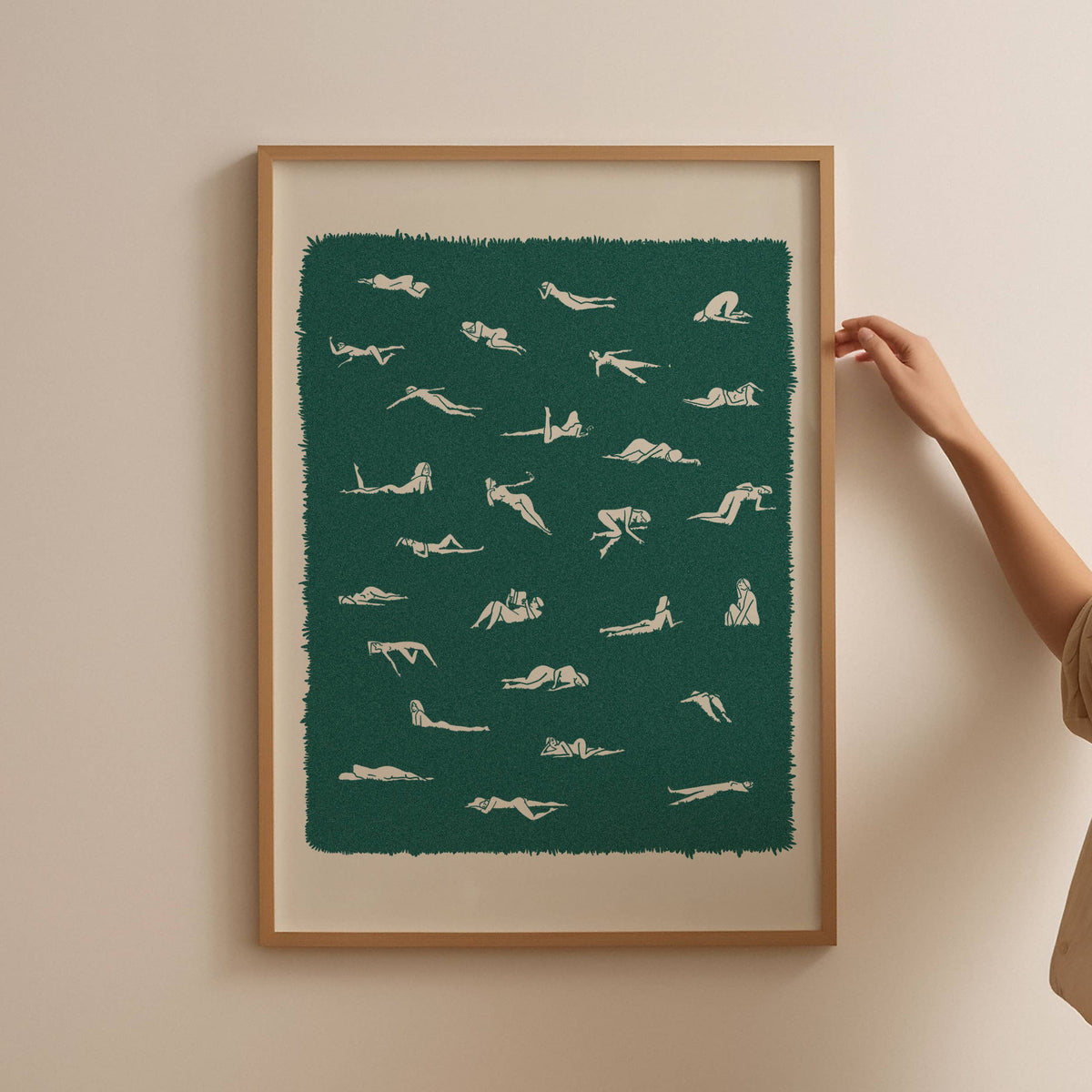Ways To Lay In The Grass Art Print