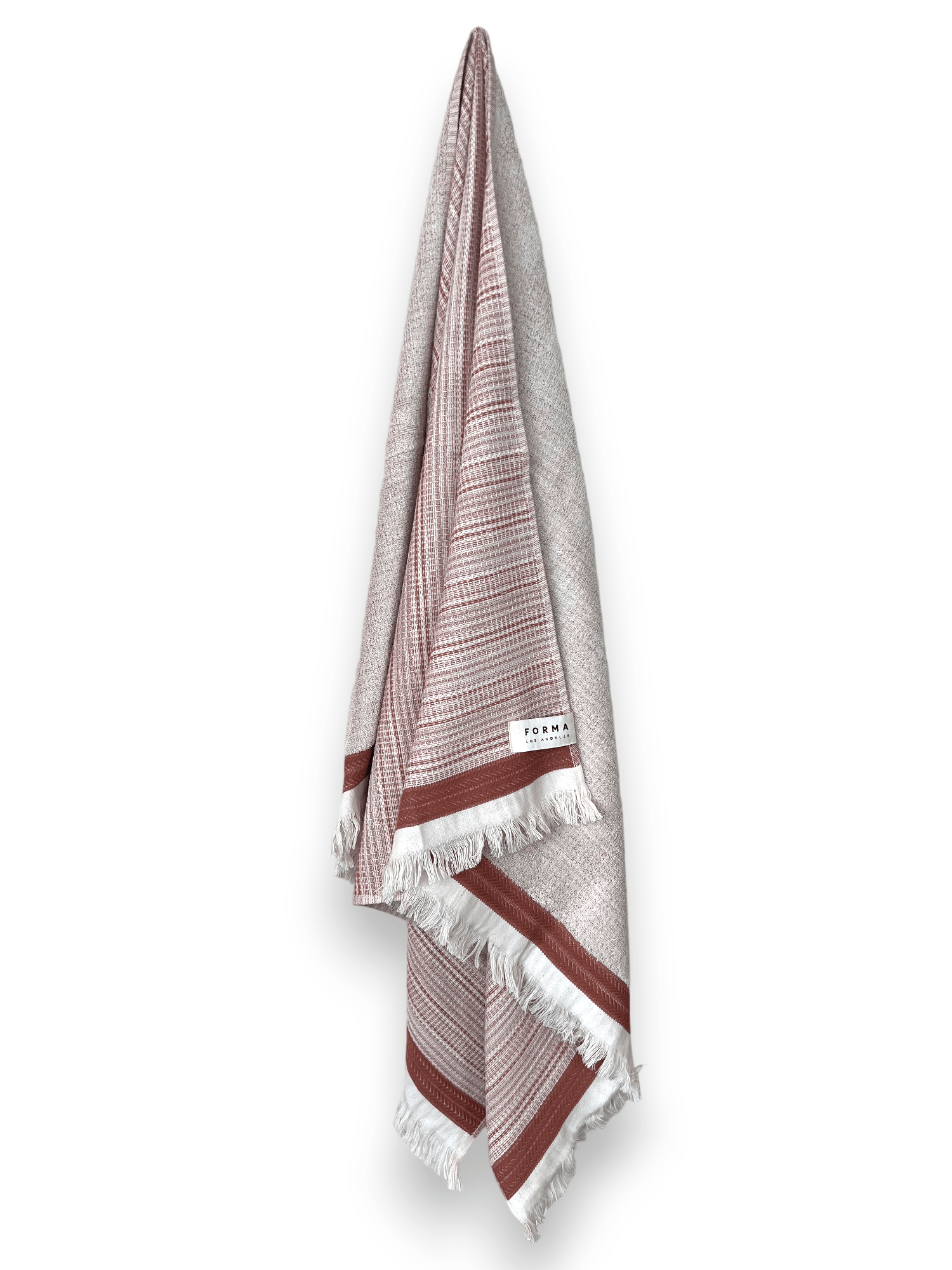 A set of Forma Towels from the Echo Collection, displaying the soft and absorbent texture of 100% Turkish cotton.