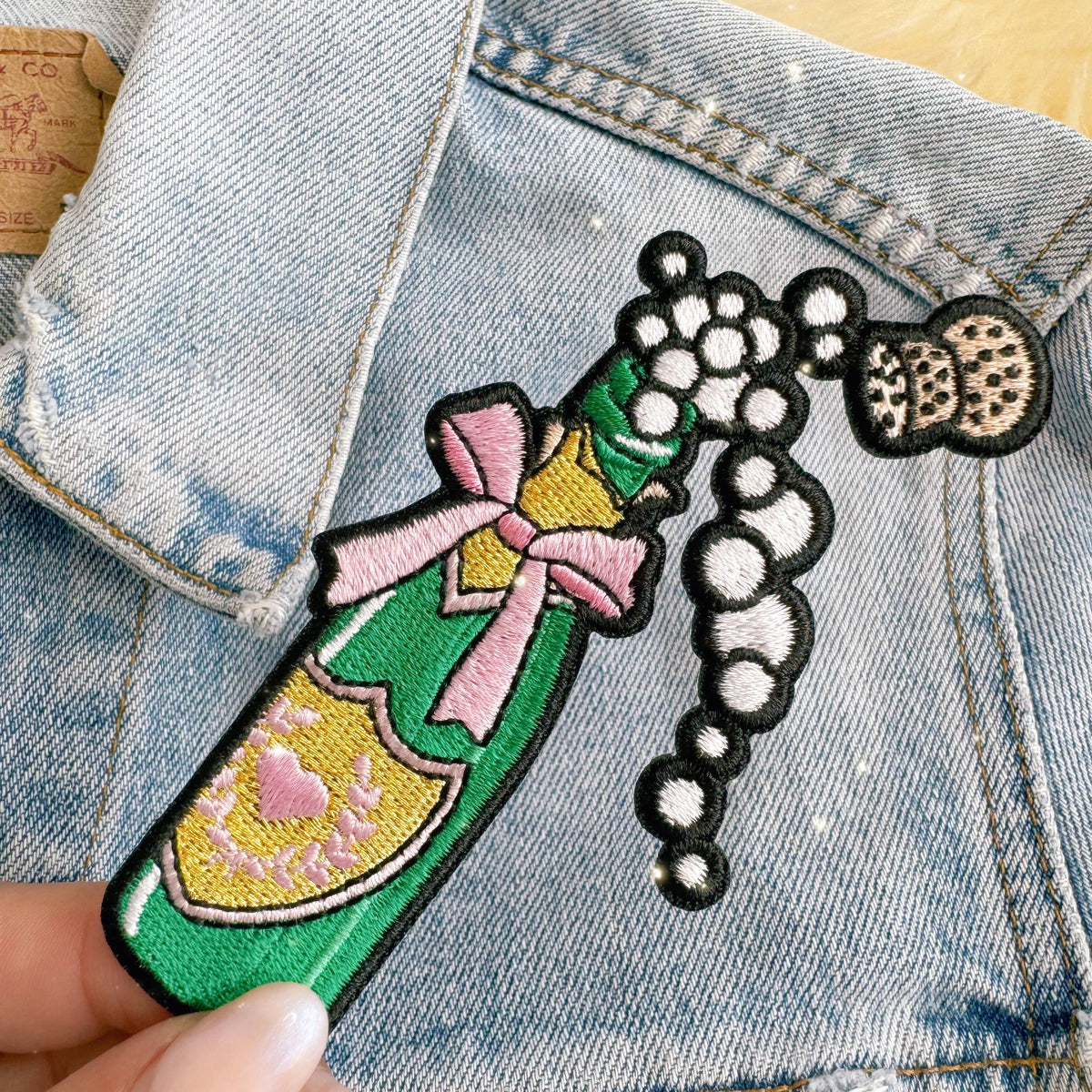 Champagne Bottle Patch