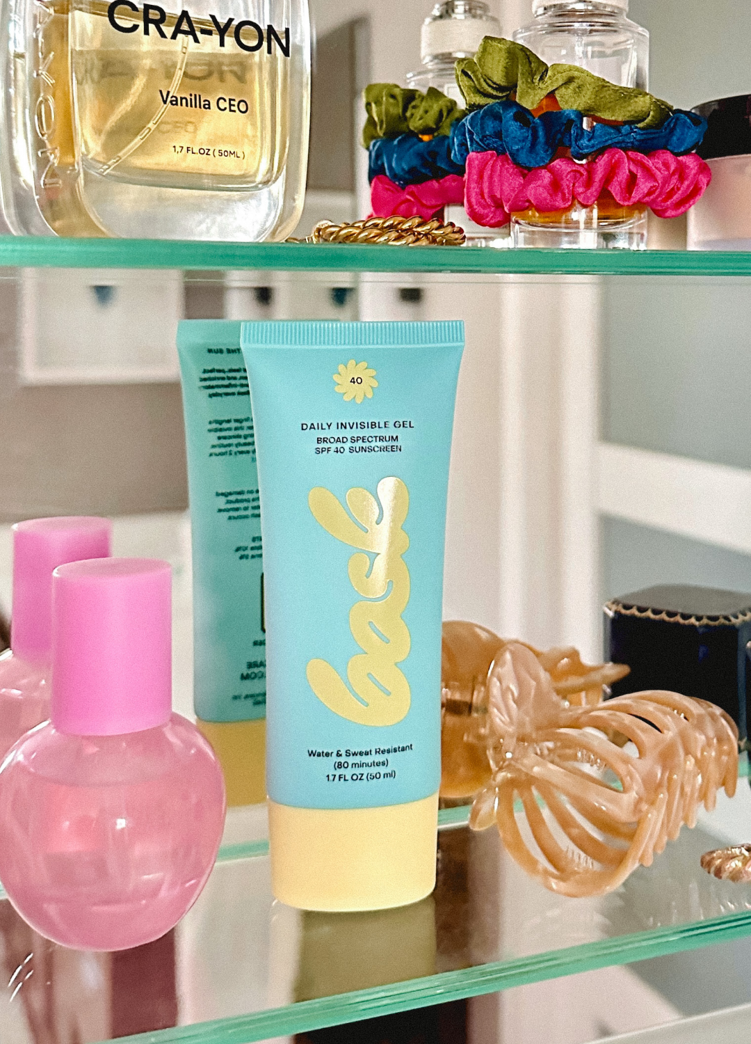 ask SPF 40 Daily Invisible Gel Sunscreen: Bottle of invisible gel sunscreen, epitome of lightweight protection.