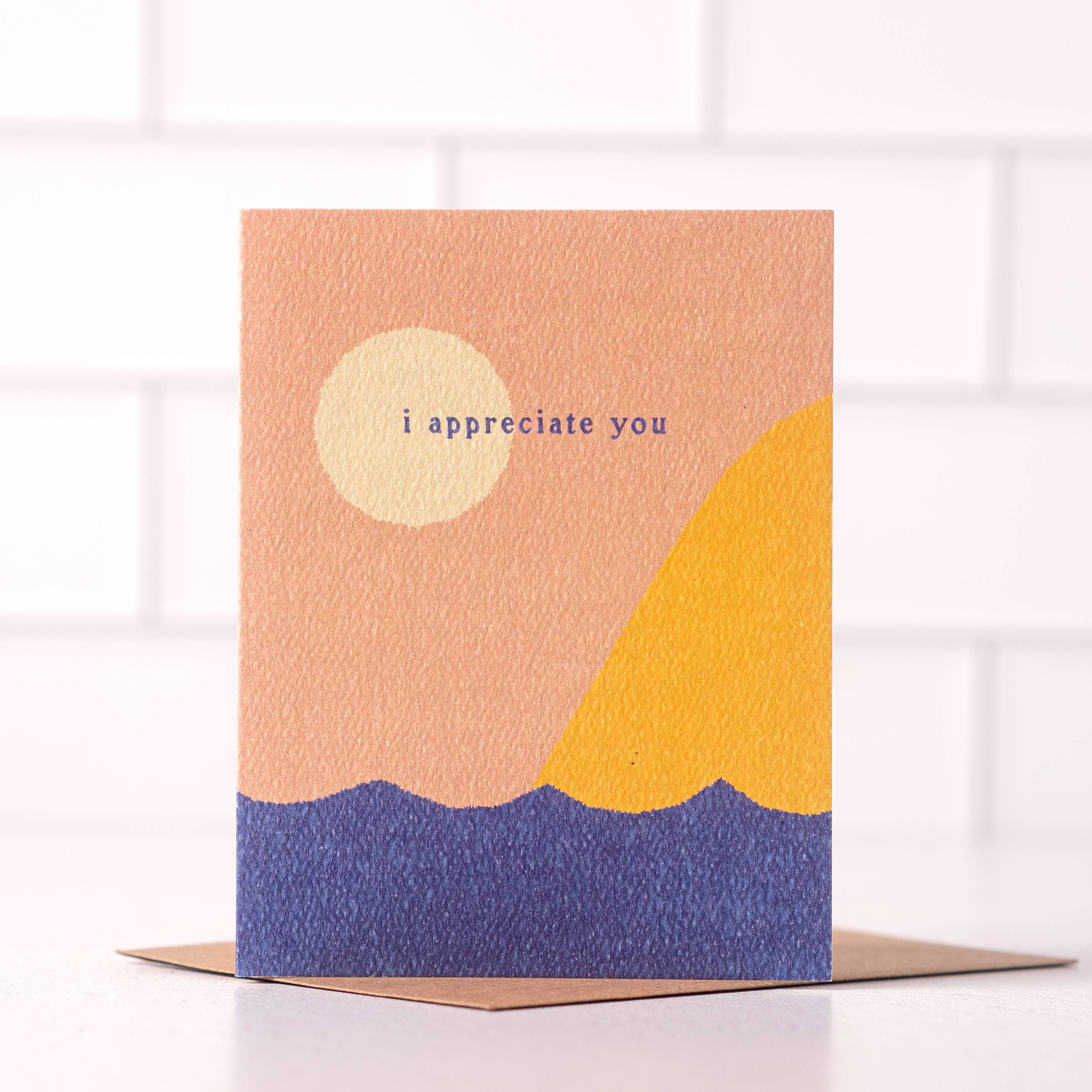 I Appreciate You Card - Thoughtful design for expressing gratitude.