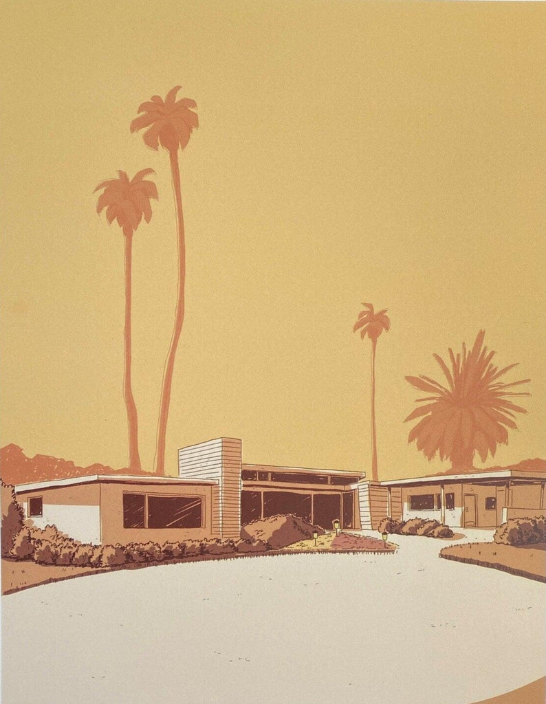 Frank Sinatra's House Print - A tribute to Palm Springs' mid-century charm, featuring the legendary crooner's iconic residence.
