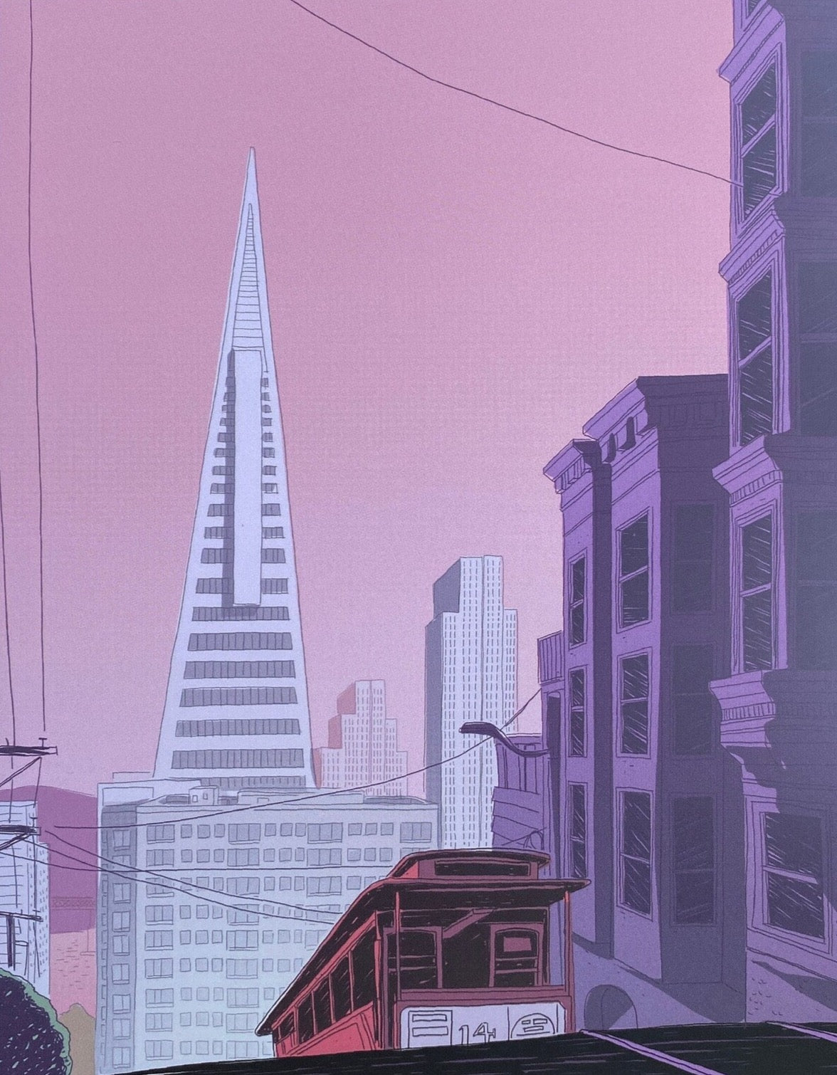 Transamerica Building Print - A striking representation of the iconic landmark, adding modern sophistication to your space.