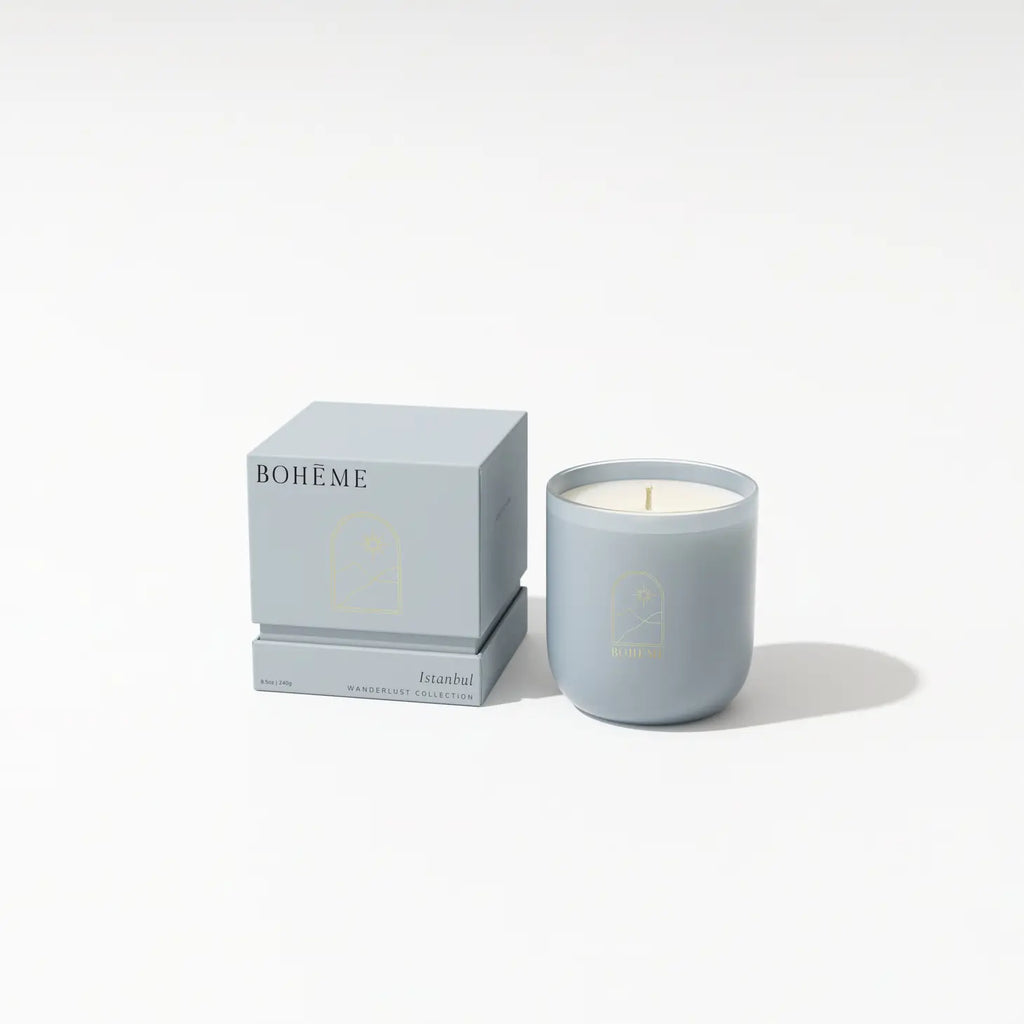 Istanbul Candle, capturing the essence of the vibrant city with its alluring fragrance.