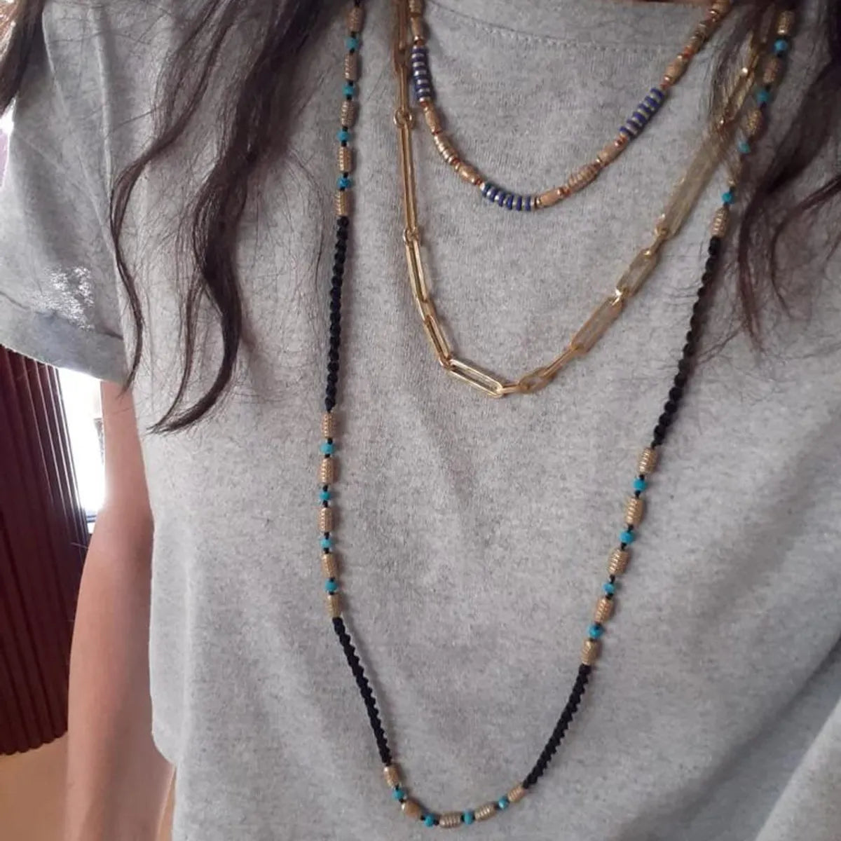 Naples Necklace: A symphony of elegance and contemporary design, an exquisite adornment for a refined look.