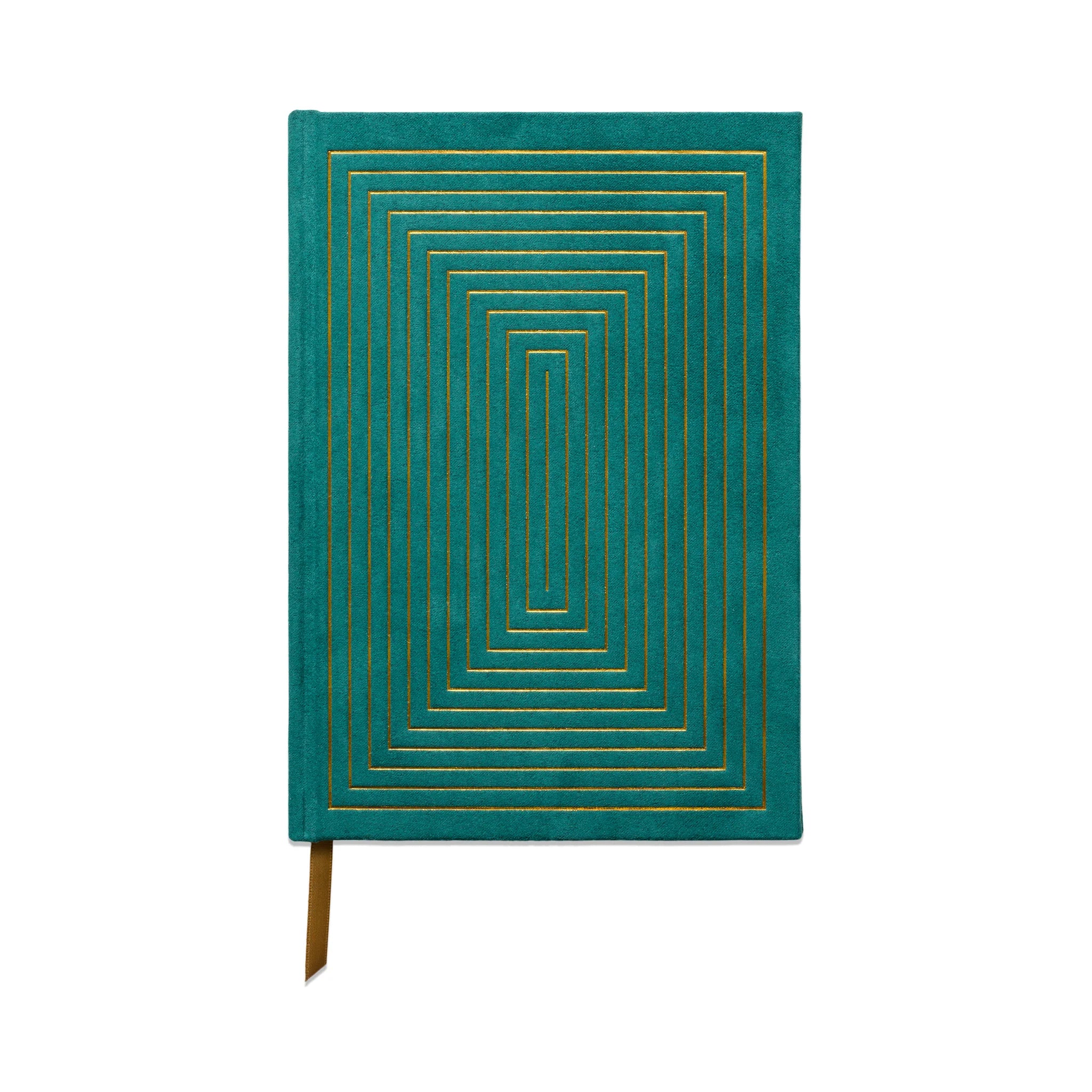 Image of the 'Lineal Cuboids Journal', showcasing a geometrically pleasing cuboid pattern cover design.