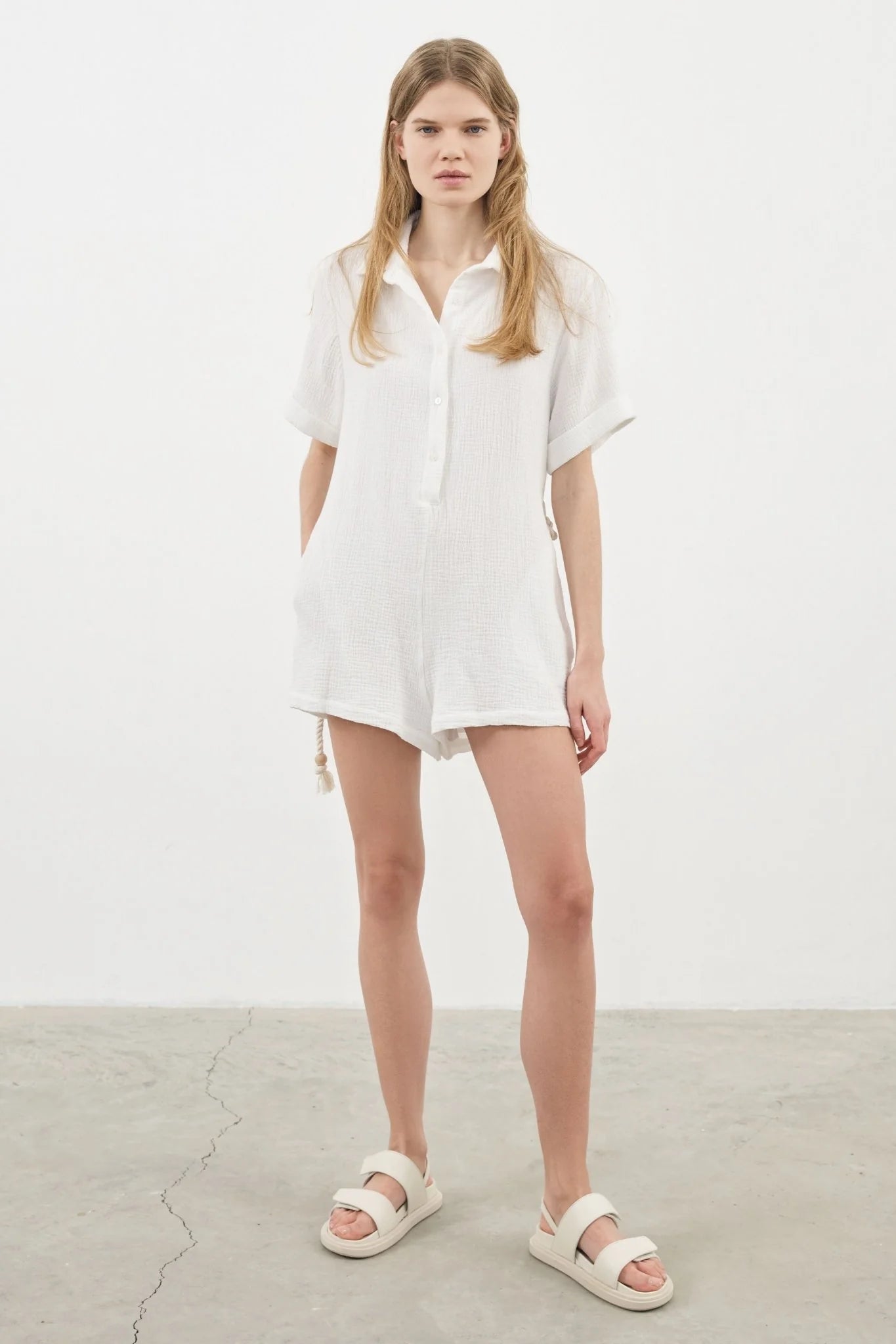 Mia Romper - Chic and versatile women's romper with a flattering silhouette and playful design.