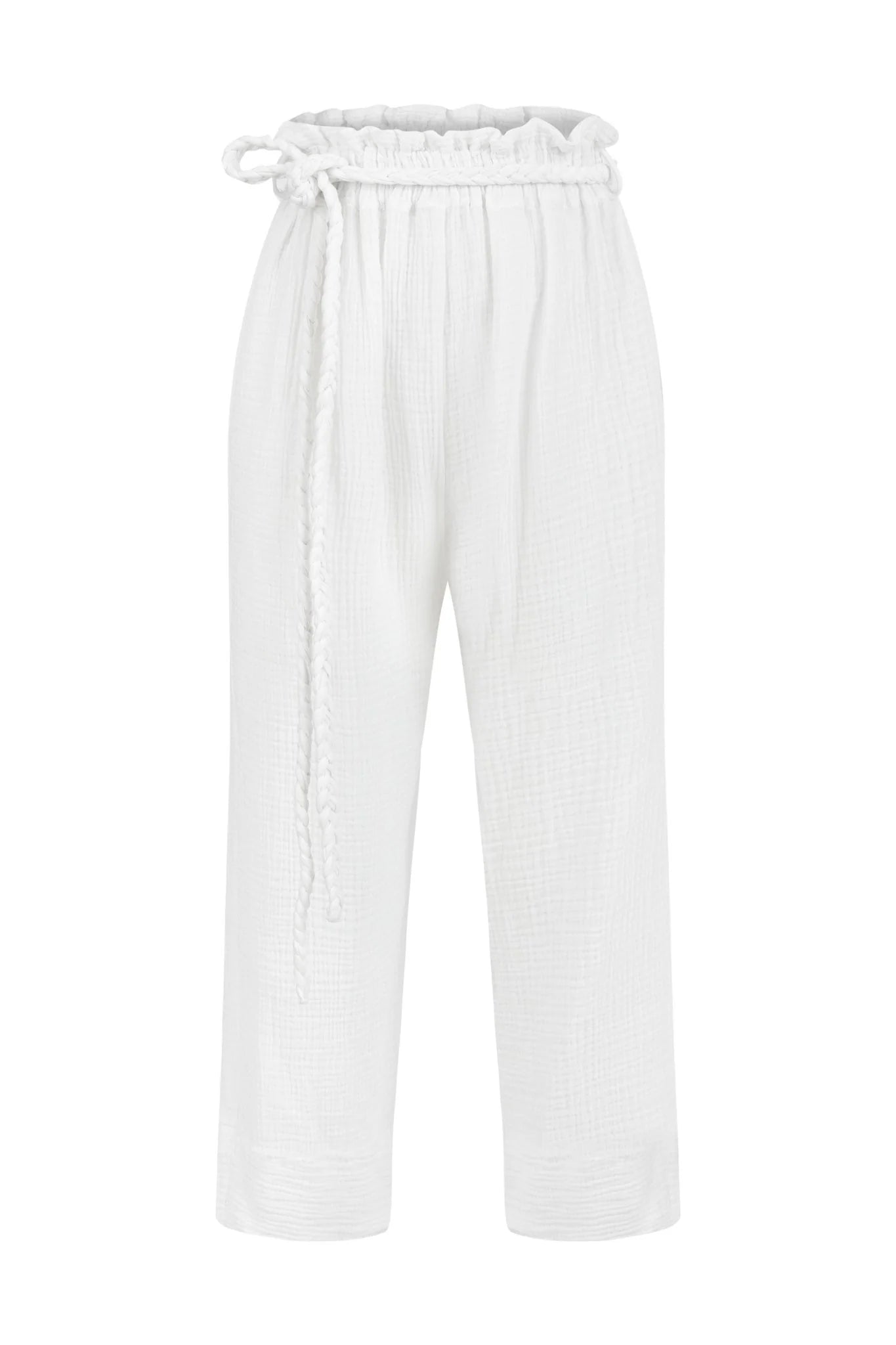 Paloma Paper Bag Pants - Chic and versatile high-waisted pants with a paper bag waist.