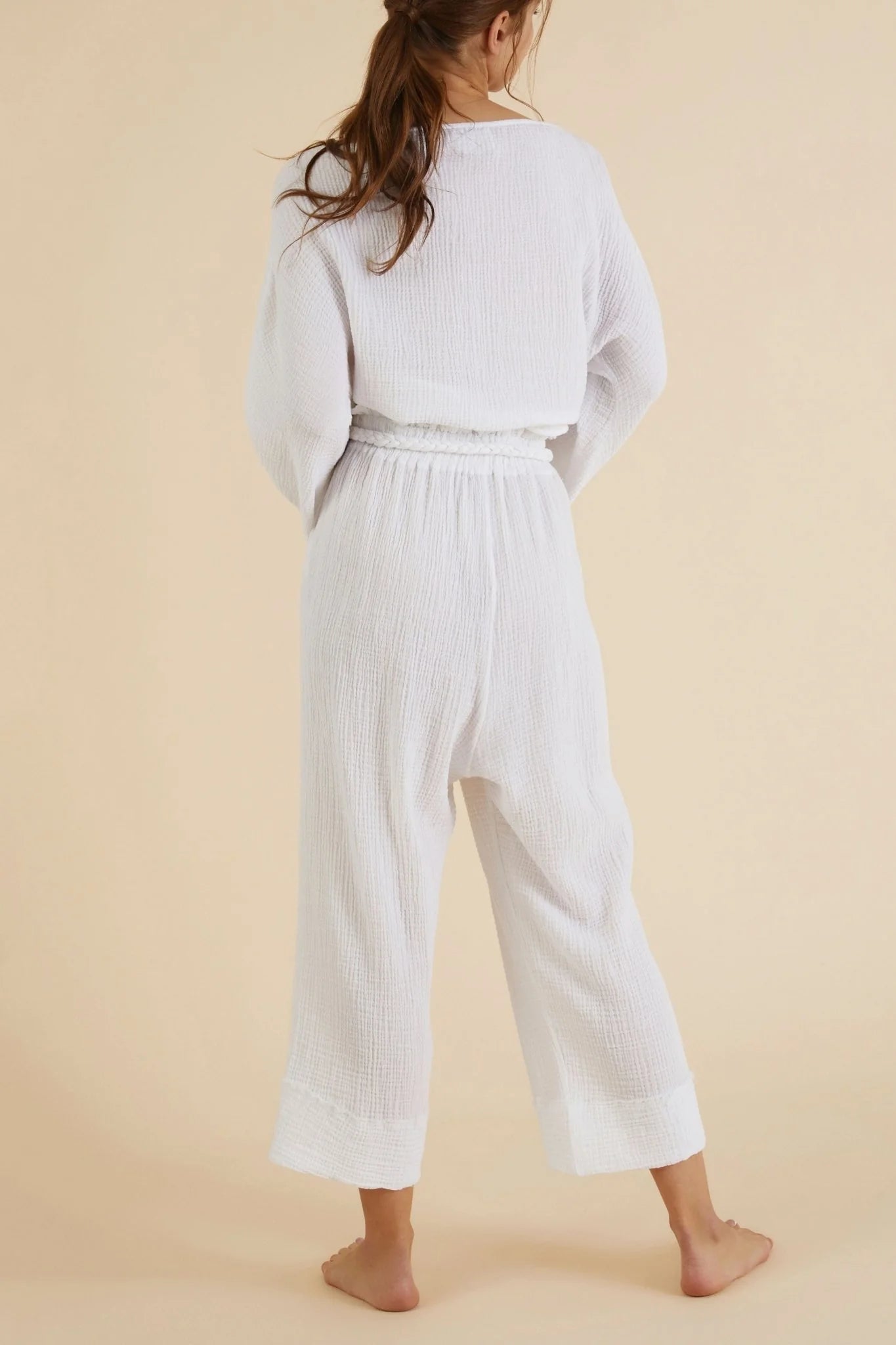 Paloma Paper Bag Pants - Chic and versatile high-waisted pants with a paper bag waist.