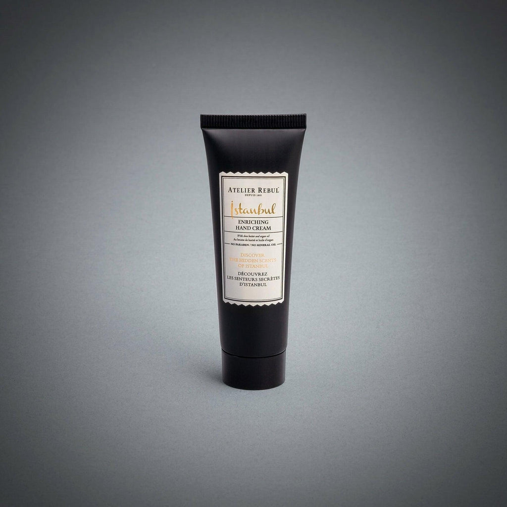 30ml Istanbul Hand Cream, offering deep hydration with an enticing blend of exotic spices and gentle floral notes.