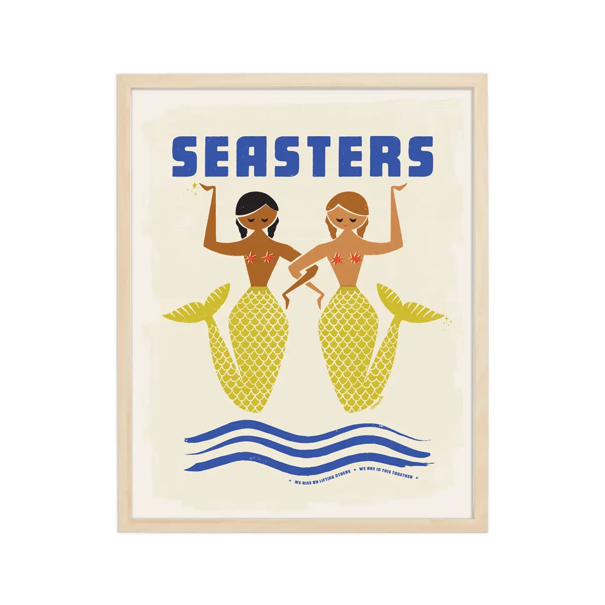 Artistic portrayal of sisters sharing moments by the sea, representing the deep bond of family and the tranquility of ocean waves.