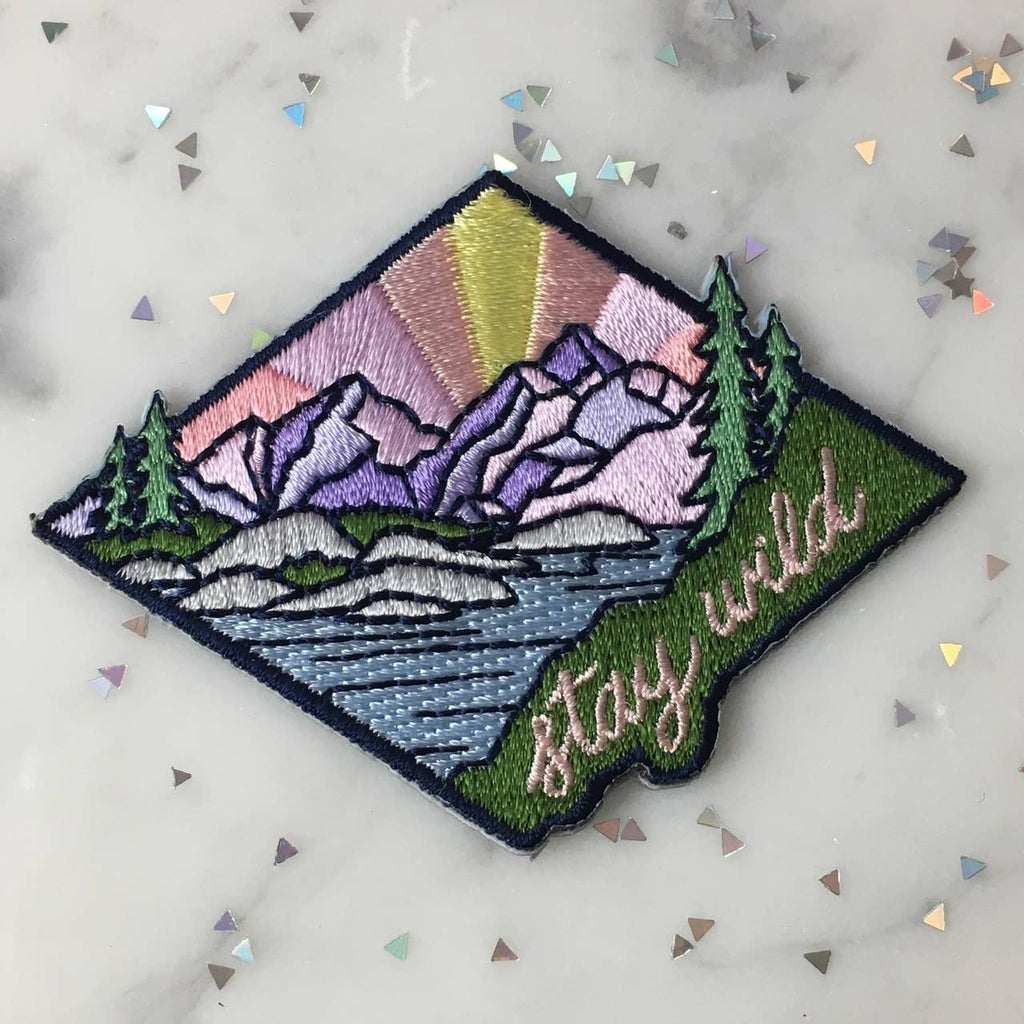 Stay Wild Patch - Bold accessory featuring a dynamic "Stay Wild" design for a sense of freedom and exploration.