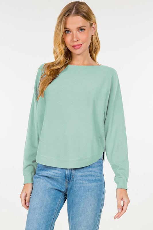 Crescent Sweater, showcasing a stylish crescent moon design on a soft, comfortable fabric, ideal for cool, cozy evenings.
