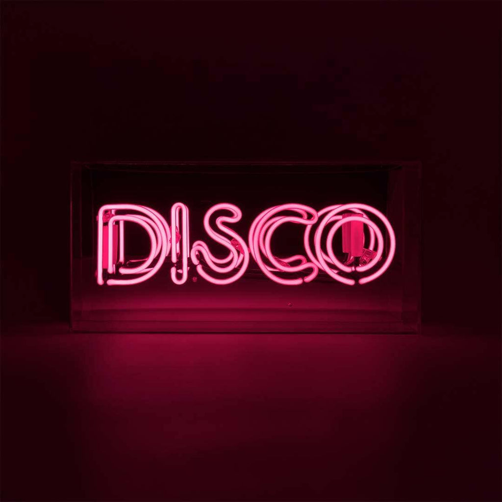 FORMA's Neon Pink Disco Light, a vibrant sign bringing the energetic glow of the dancefloor to your space.