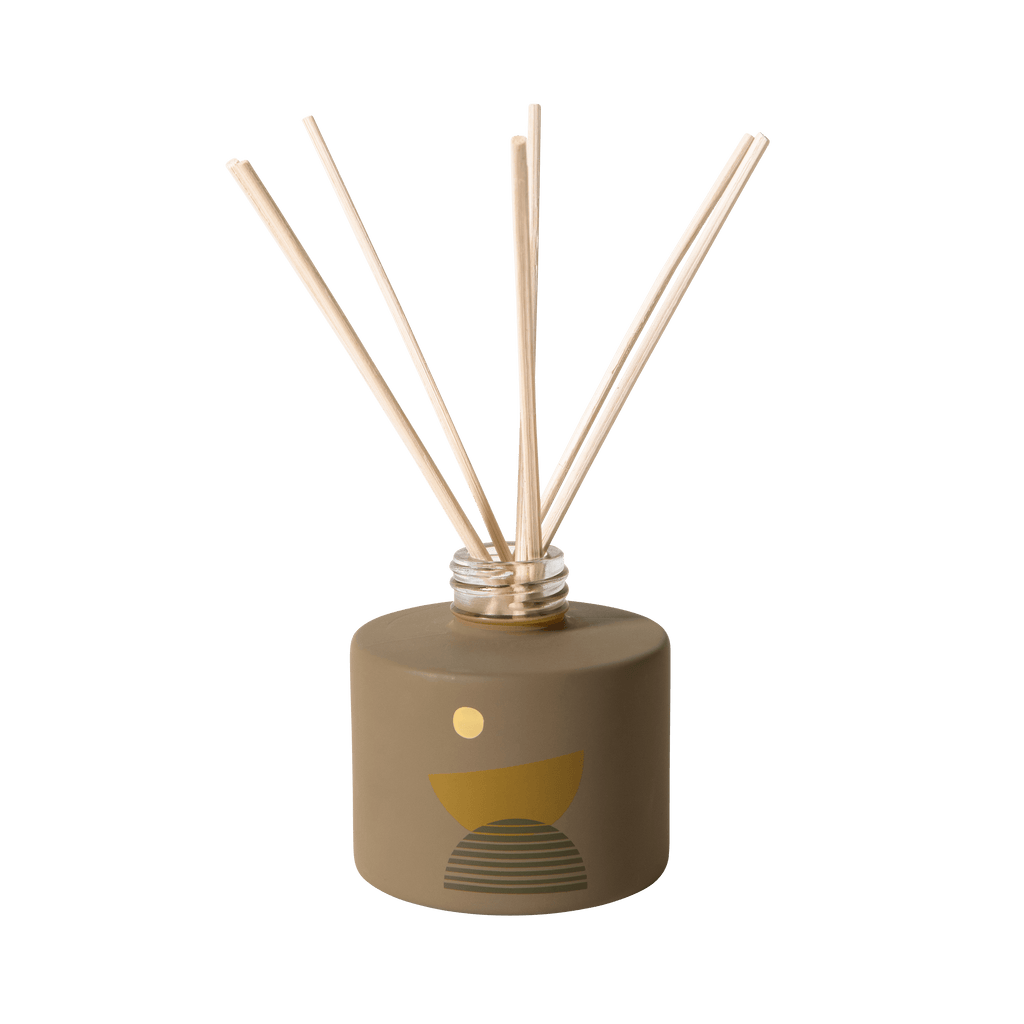 Moonrise Reed Diffuser with elegant bottle and natural reeds, diffusing a captivating fragrance.