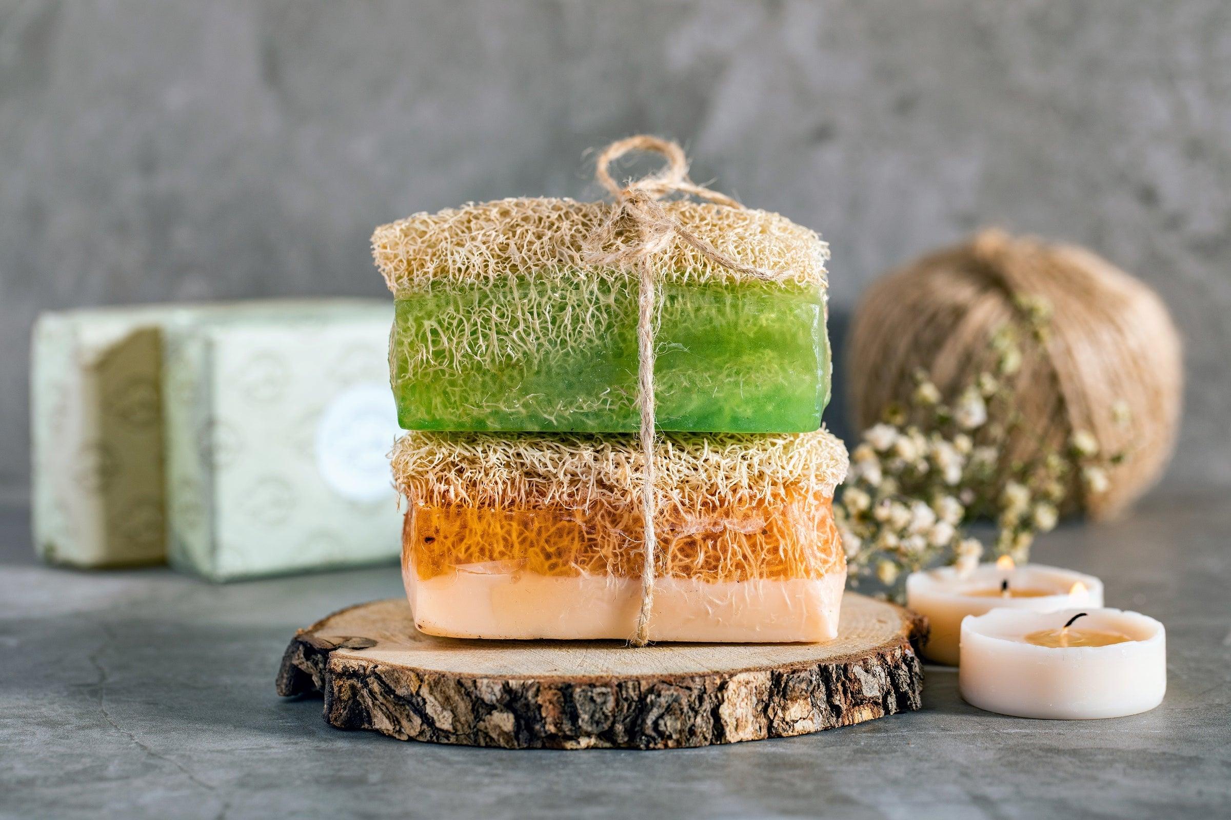 Cleopatra’s Lover Loofah Soap, for an exotic, luxurious cleansing and exfoliating experience.