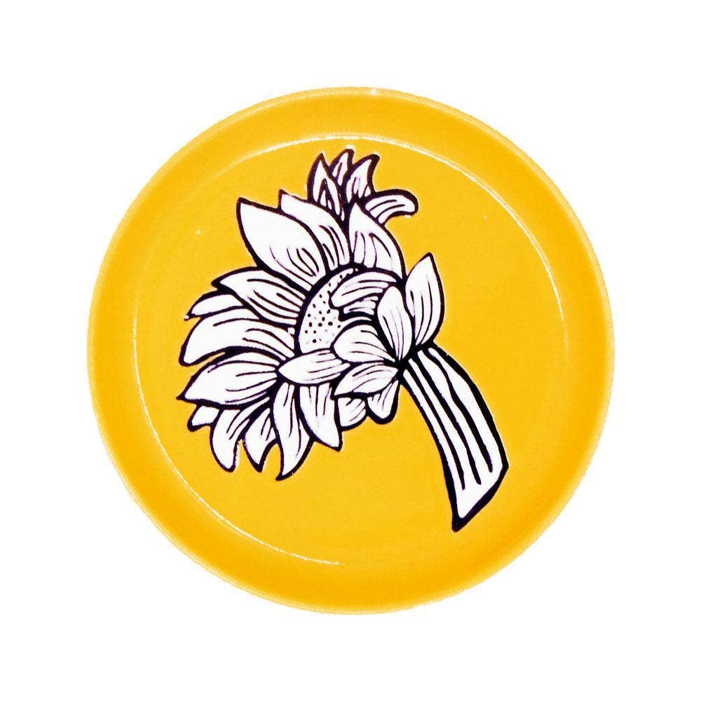 Sunflower Coaster - A charming coaster with a vibrant sunflower design for adding warmth to tabletops.