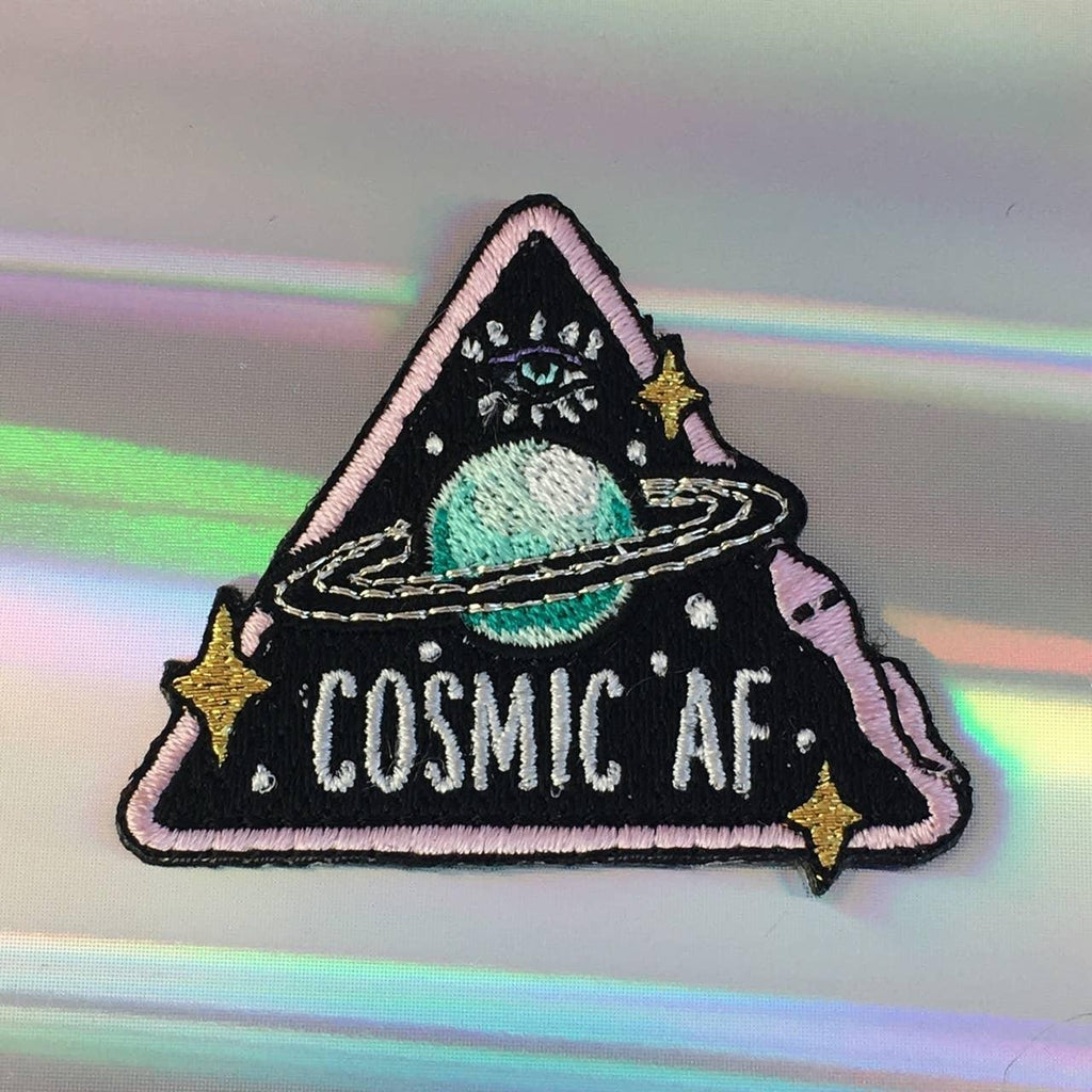 Cosmic AF Patch, illustrating an engaging cosmic design with vibrant colors and space-inspired elements.
