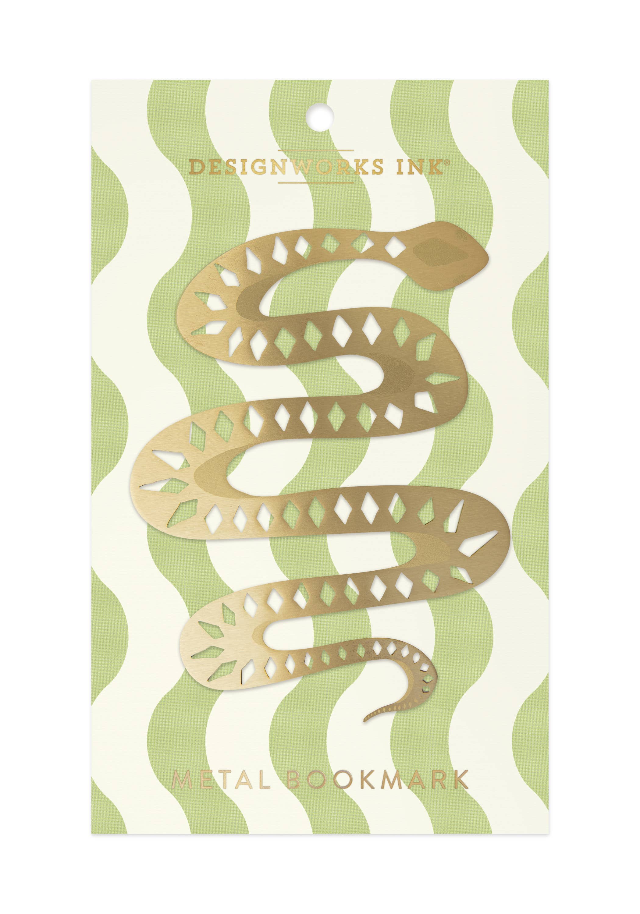 Metal Bookmark - Mister Slithers - Delightful bookmark featuring a charming snake design for a playful reading experience.