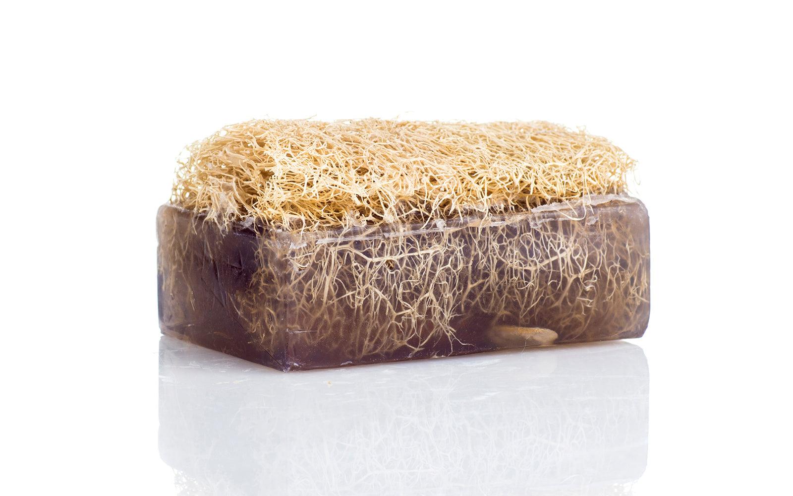 Relax Sleep Repeat Lavender Loofah Soap, combining soothing lavender aroma and exfoliation in one soap bar.