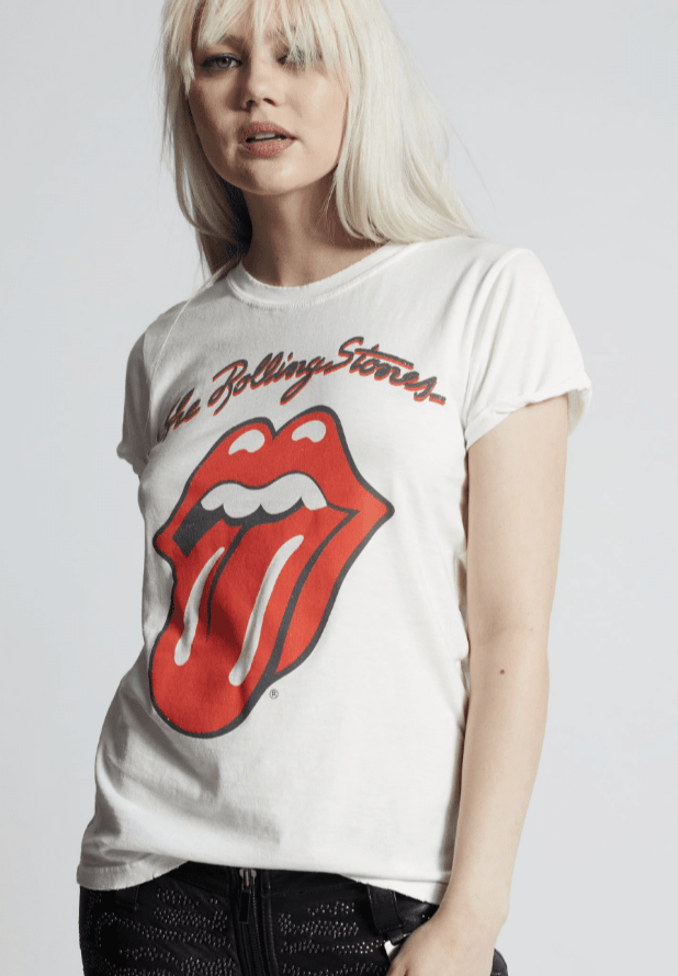 The Rolling Stones Live In Concert Tee - Dynamic graphics capturing the energy of a live performance. Perfect for Stones enthusiasts. Elevate your style with this iconic tee.