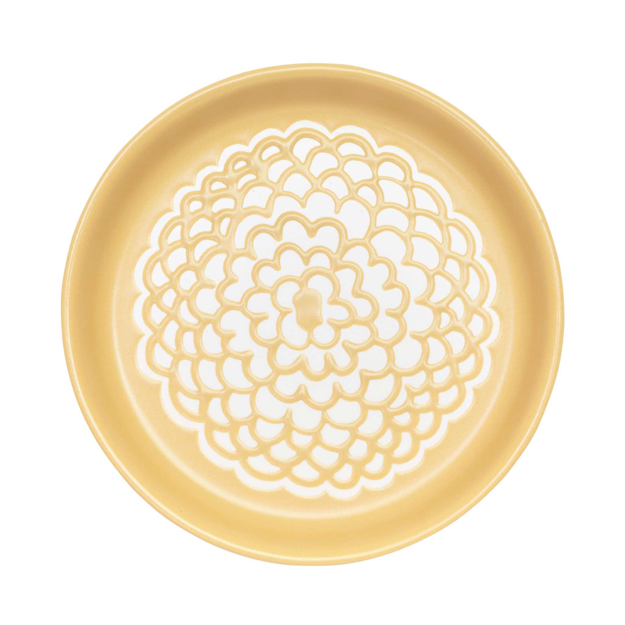 Marigold Coaster with a vibrant marigold design.