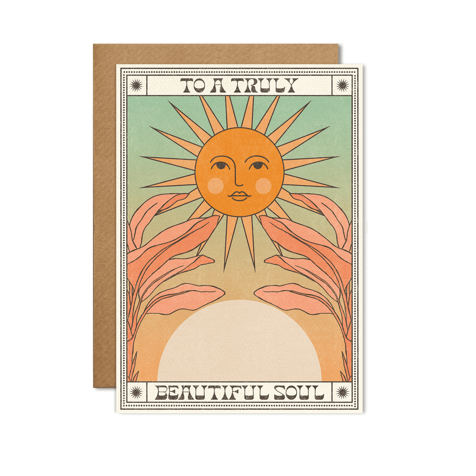 "To a Truly Beautiful Soul" Card - An elegantly designed card to celebrate and appreciate someone special.