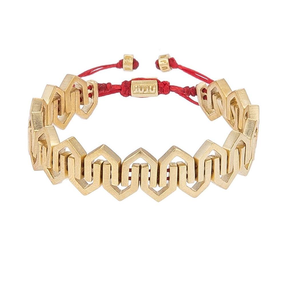 Roof Bracelet: A modern masterpiece inspired by architectural elegance.
