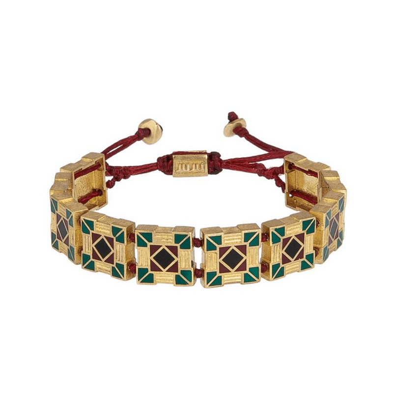 Diagonal Bracelet - Contemporary and edgy accessory with sleek diagonal lines.