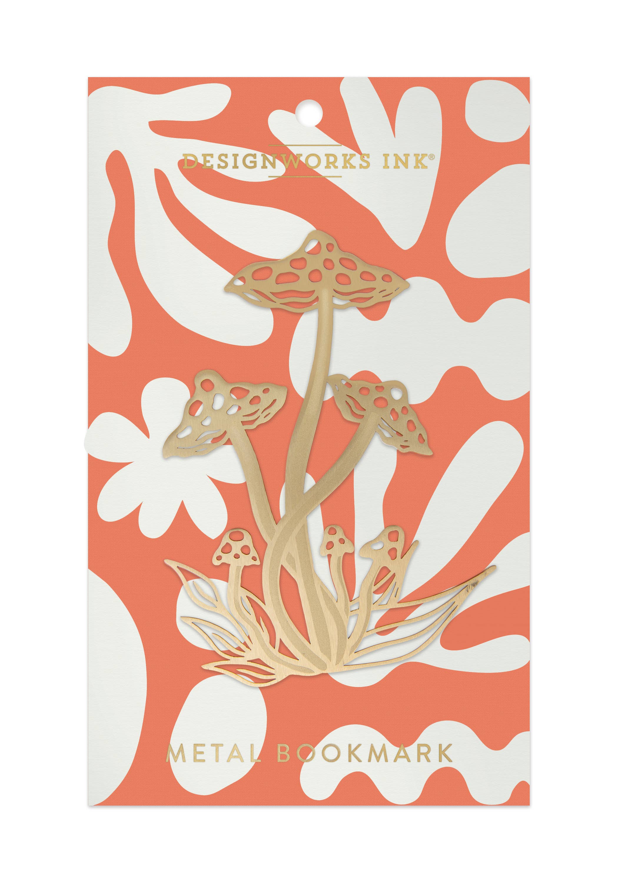 Metal Bookmark - Mushroom - Whimsical bookmark featuring an intricately crafted mushroom design for a magical reading experience.
