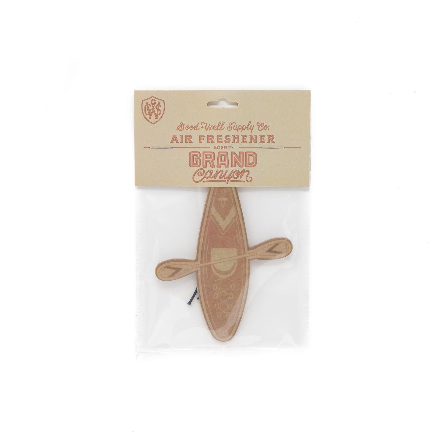 Grand Canyon Air Freshener in eco-friendly packaging, diffusing a unique, awe-inspiring scent evocative of the landmark.