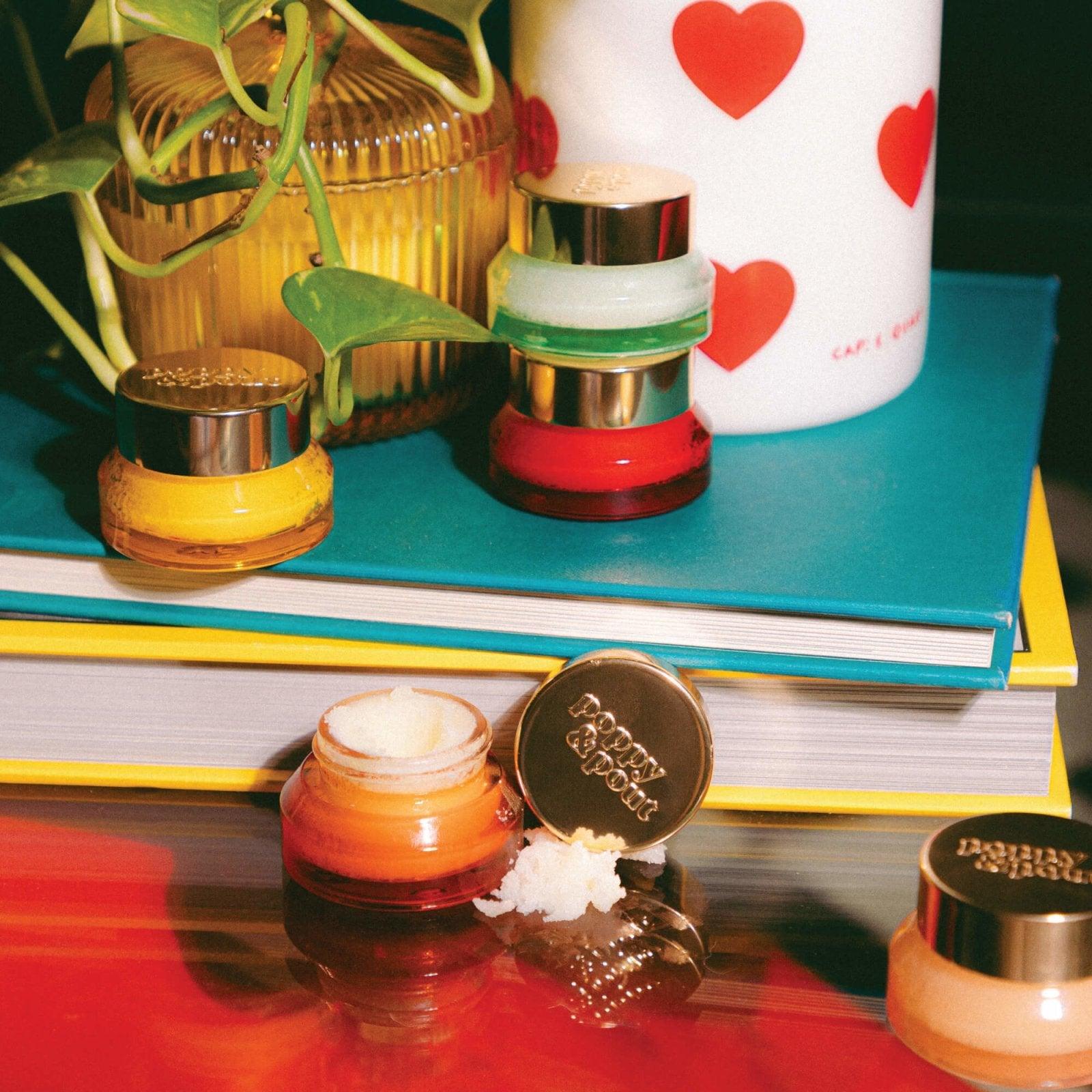 Poppy & Pout Lip Scrub - Wild Honey - Organic Lip Care for Smooth and Nourished Lips